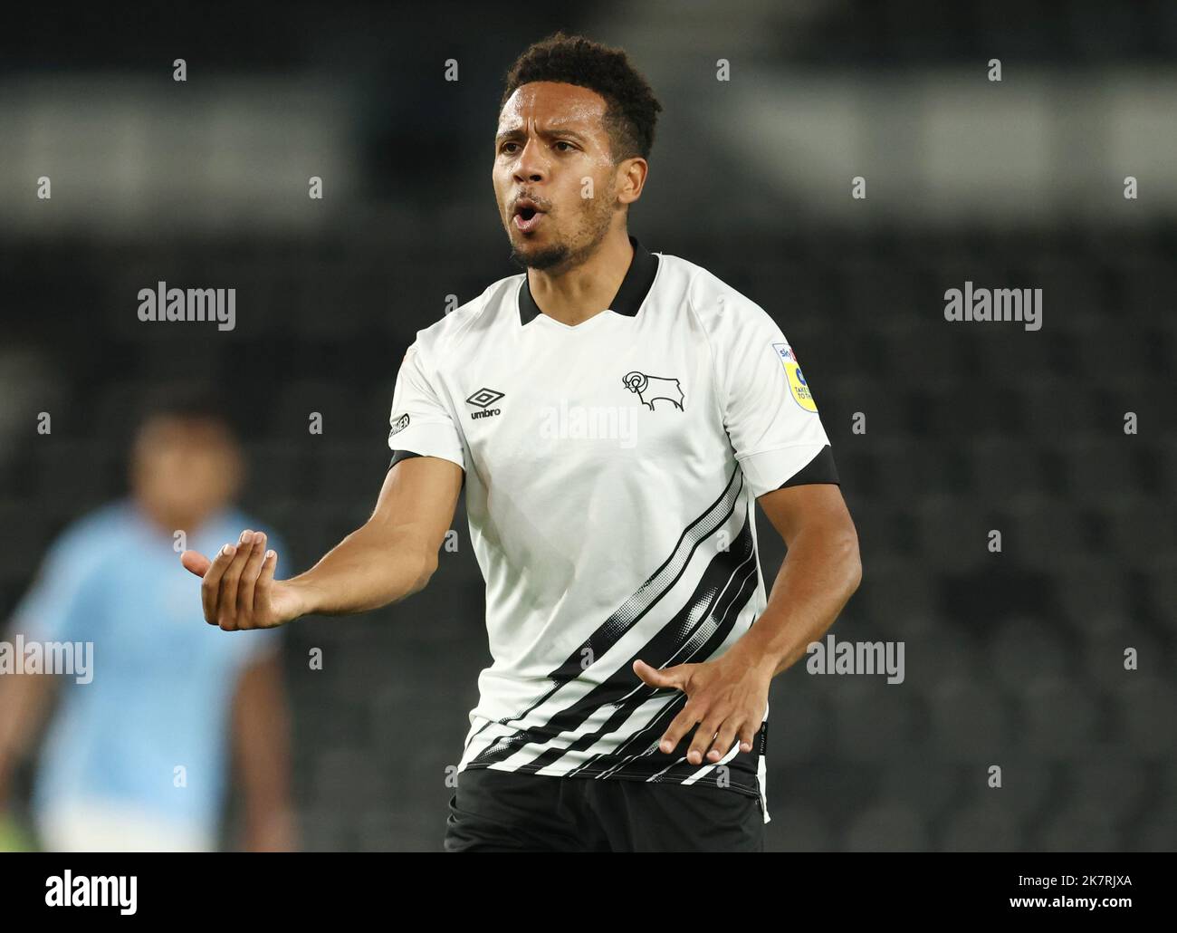 Derby, England, 18th October 2022. Korey Smith of Derby County during