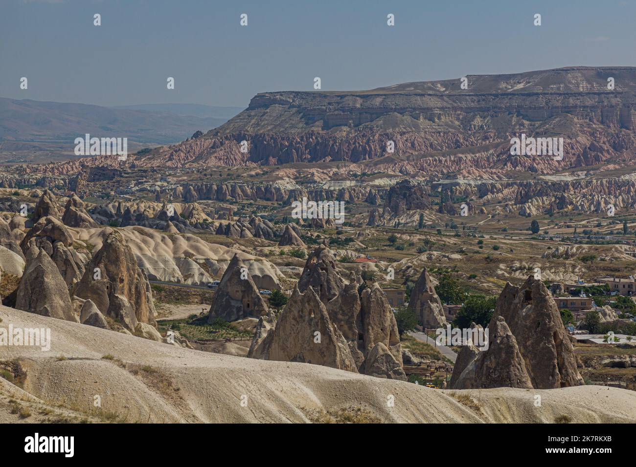 View of fairy chimneys in Cappadocia, Turkey Stock Photo - Alamy