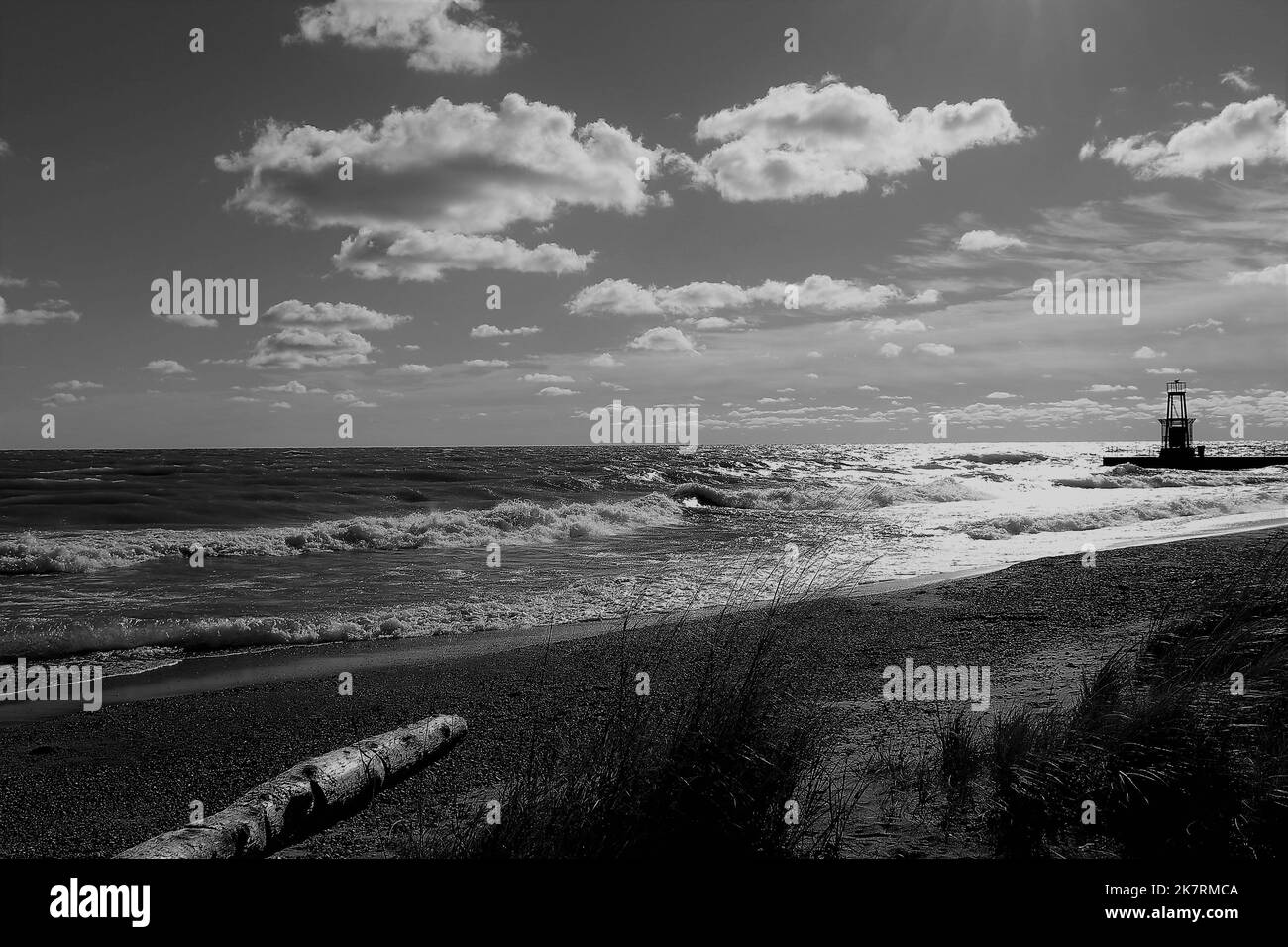 Lake Michigan, Touhy Beach Rogers Park, Chicago Stock Photo Alamy