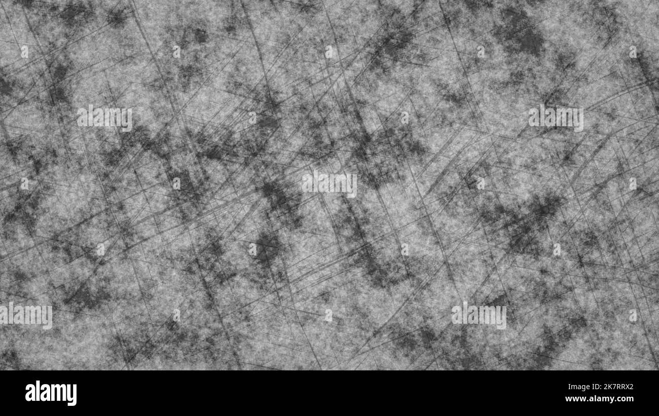 Seamless distressed dust, smudges, speckles, stains and scratches dirty urban grunge background texture. Grainy monochrome grey damaged old horror pho Stock Photo