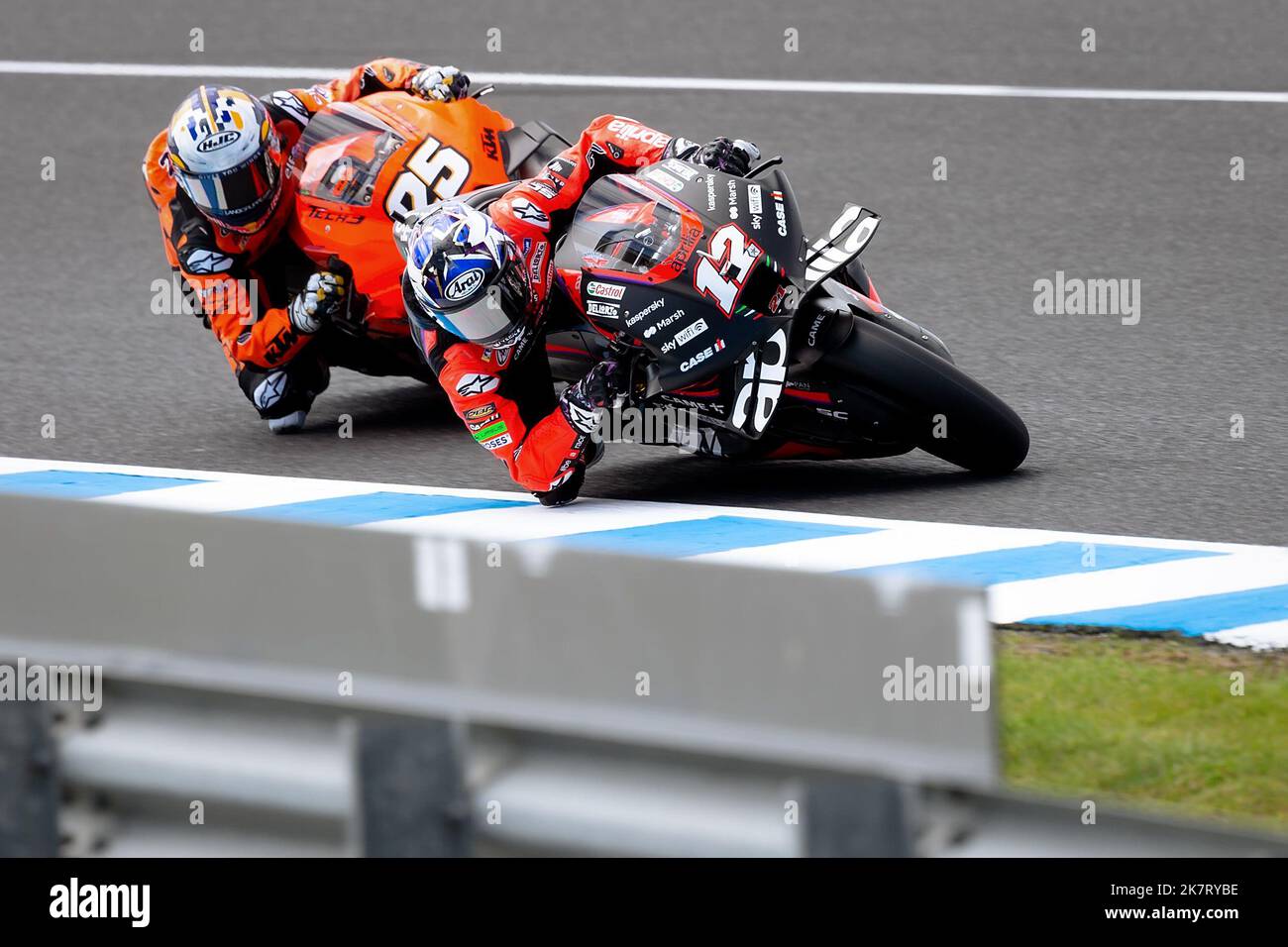 Phillip Island, Australia, 14 October, 2022. Maverick Vinales of Spain on the Aprilia Racing Aprilia during MotoGP Free Practice 2 at The 2022 Australian MotoGP at The Phillip Island Circuit on October 14, 2022 in Phillip Island, Australia. Credit: Dave Hewison/Speed Media/Alamy Live News Stock Photo