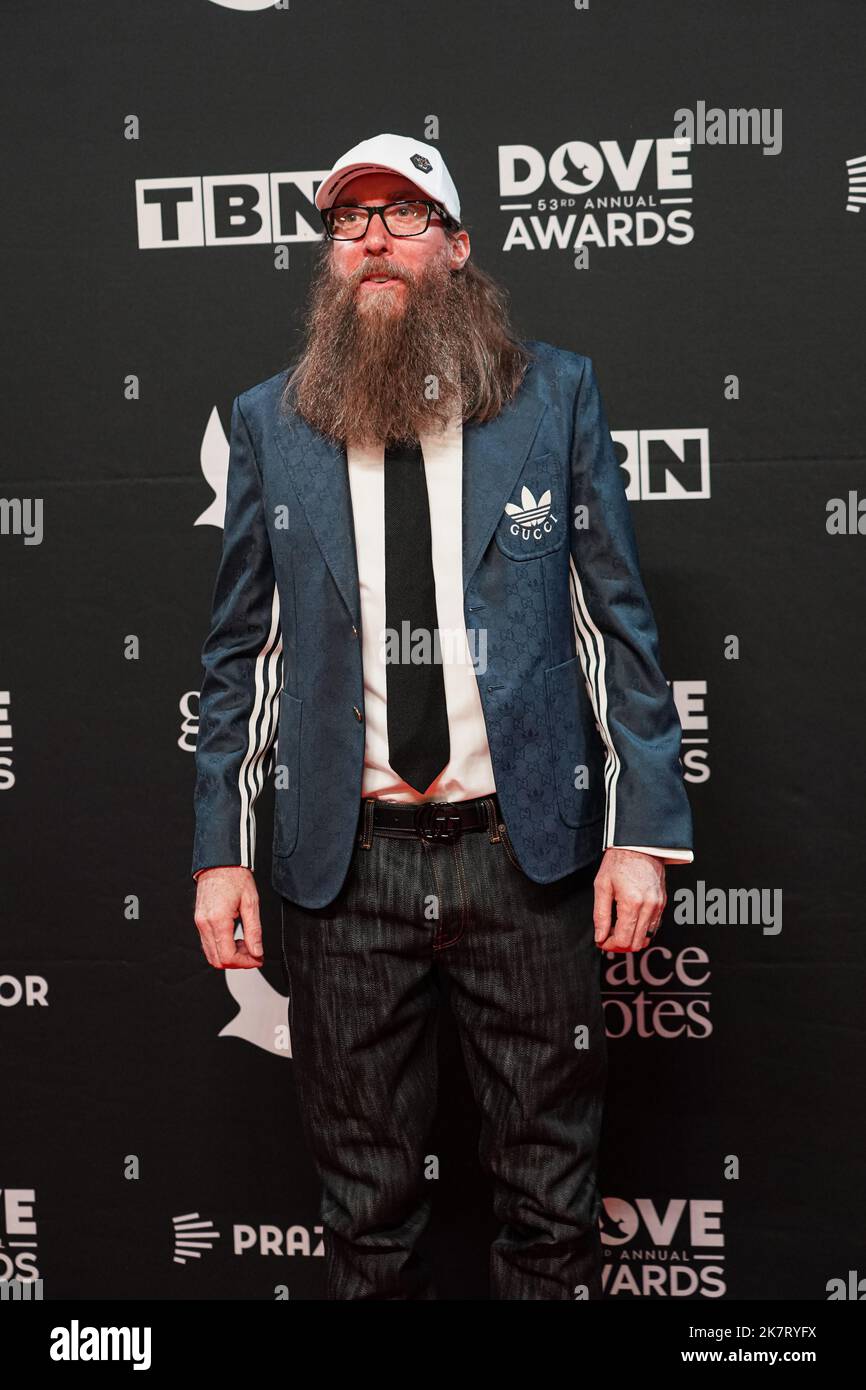 Nashville, Tennessee, USA, October 18, 2022. David Crowder on the Red