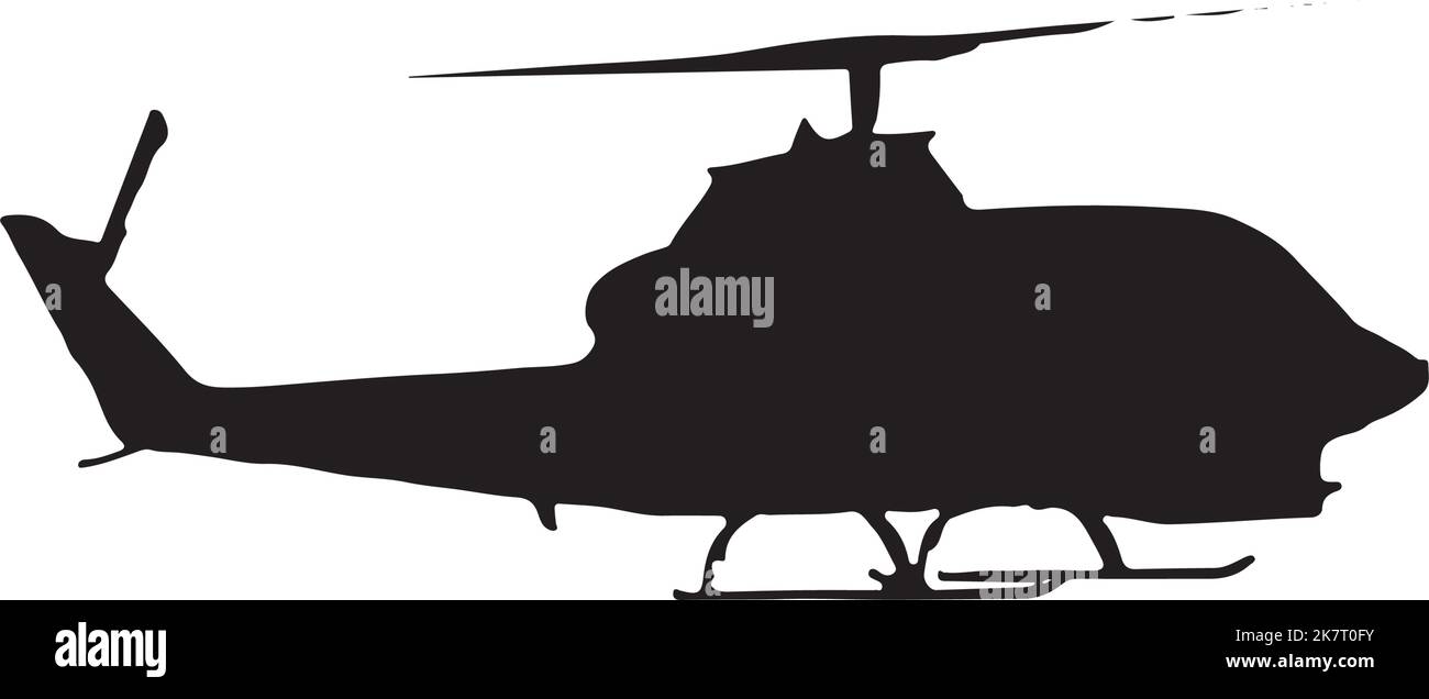 cobra helicopter black logo Stock Vector