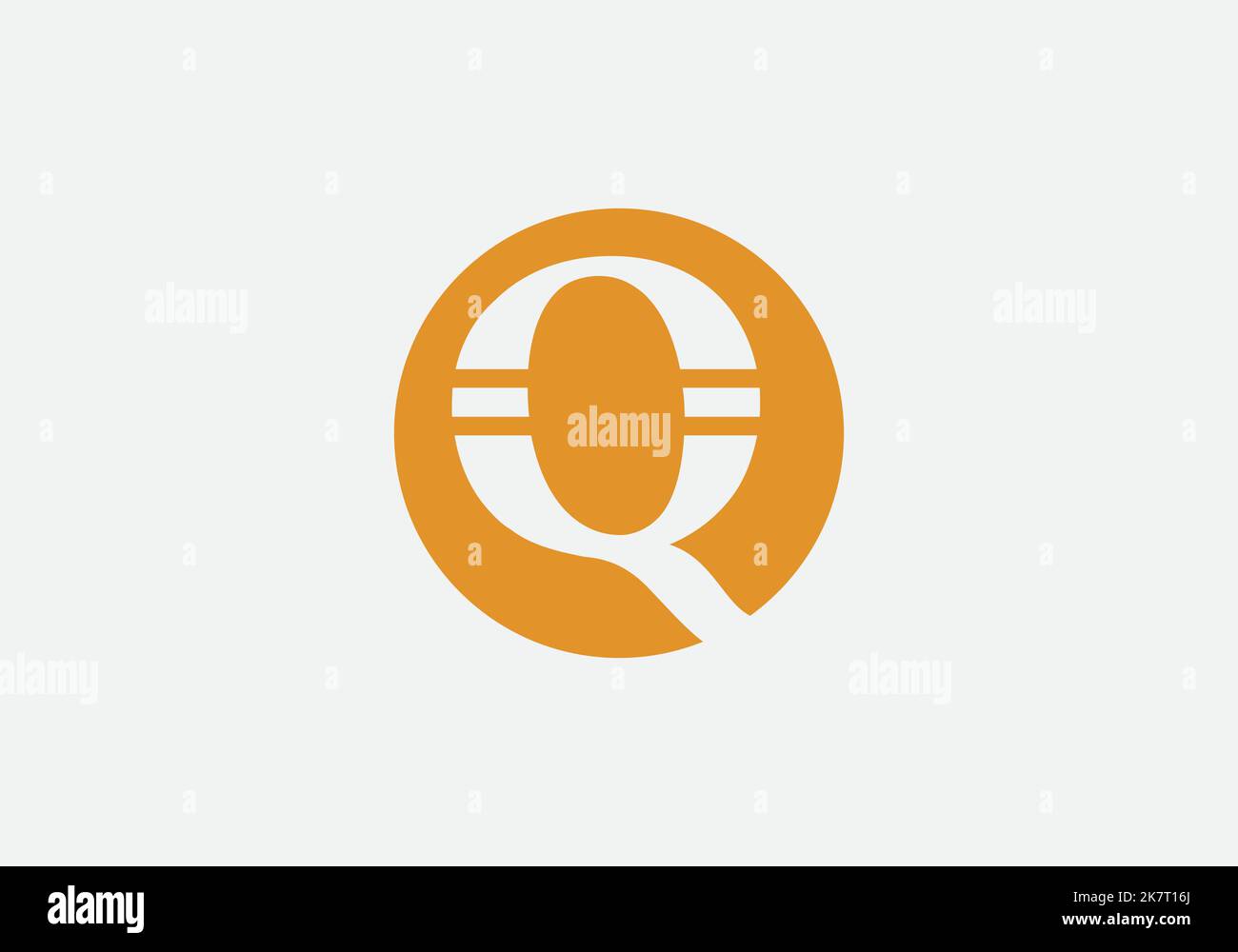 Brand circle logo design and favicon icon vector letters stock vector