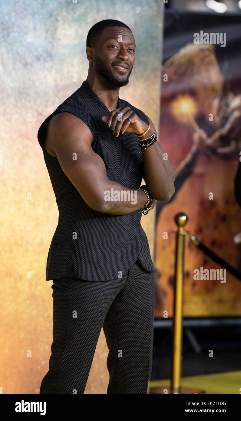 London, UK. 18th Oct, 2022. Aldis Hodge attends the UK Premiere of \, image size:796x1390