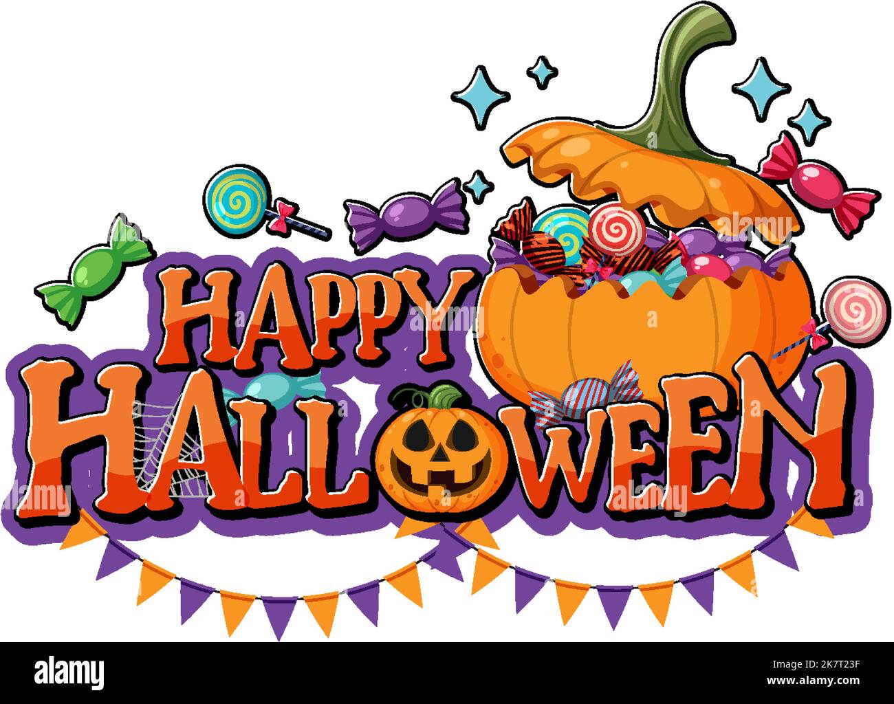 Happy Halloween Banner Design illustration Stock Vector Image & Art - Alamy