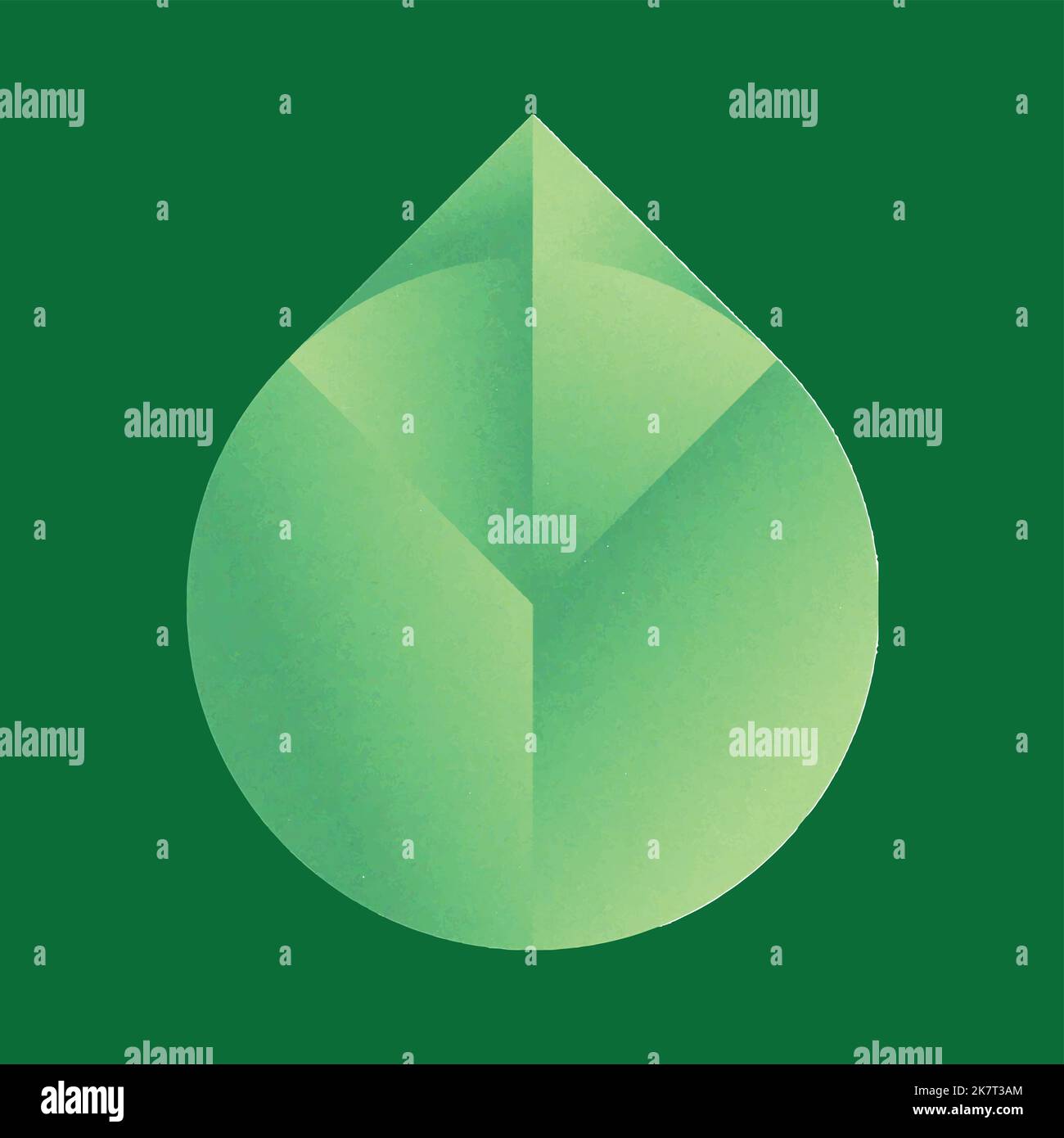 Leaf of a tree vector icon, minimal cartoon style. Stock Vector