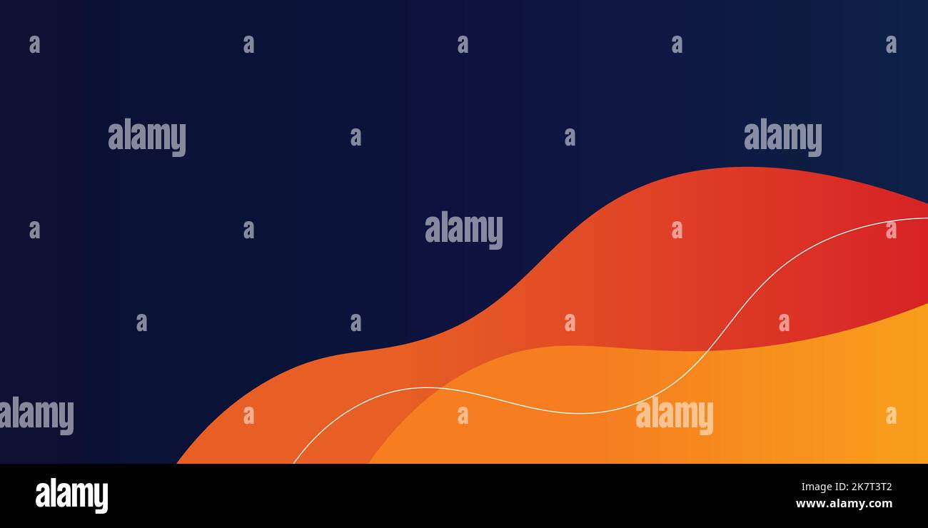Modern blue and orange abstract background for Presentation design ...