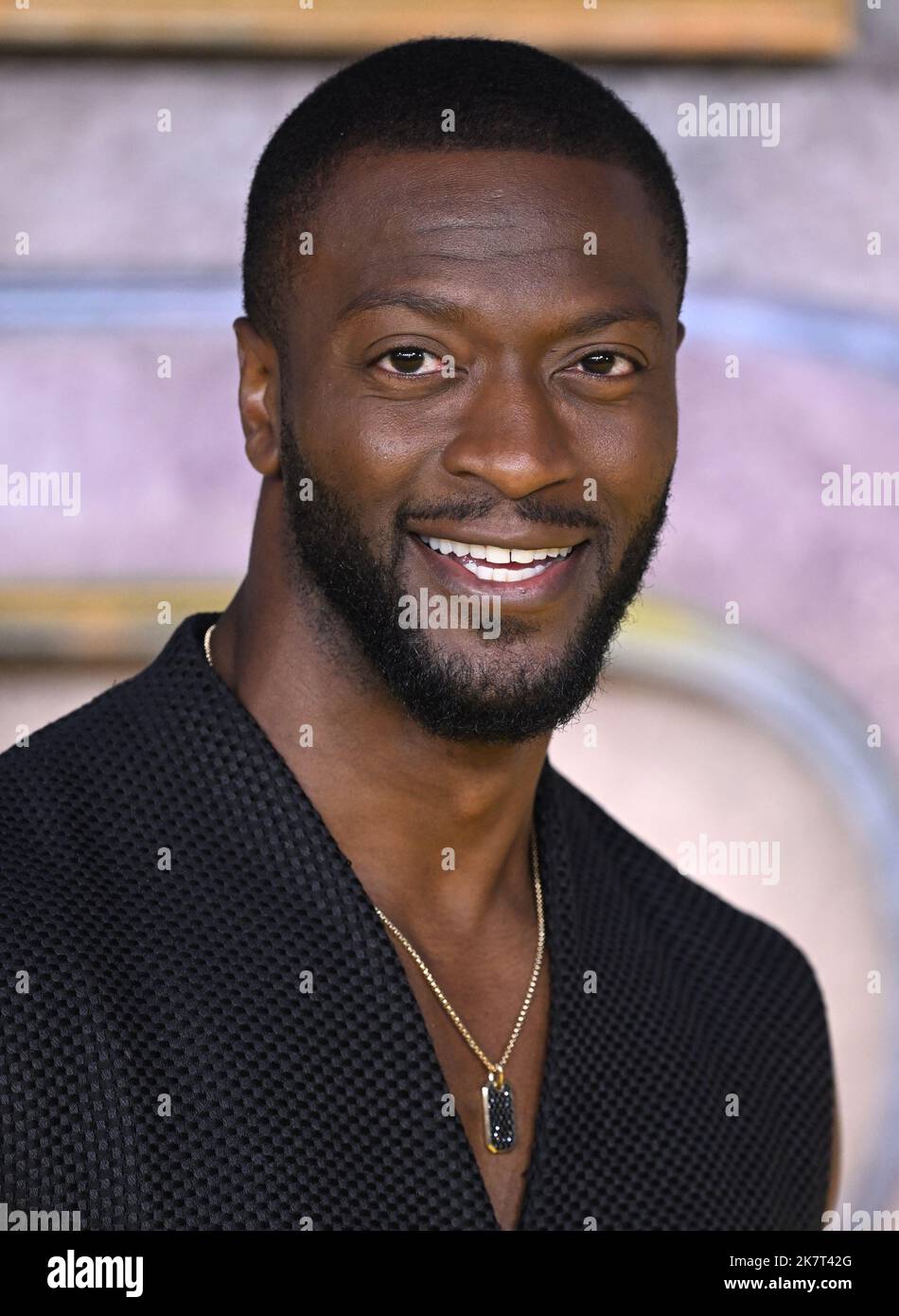 Aldis Hodge at the Black Adam UK Premiere, on October 18, 2022 in Leicester Square, London, UK