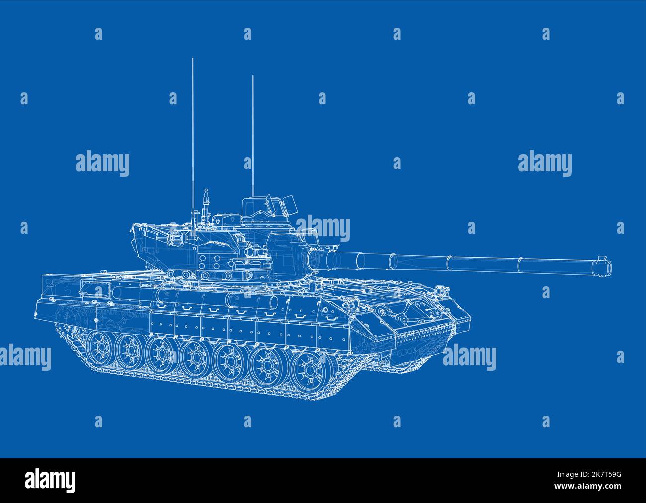 Tank. Vector rendering of 3d Stock Vector Image & Art - Alamy
