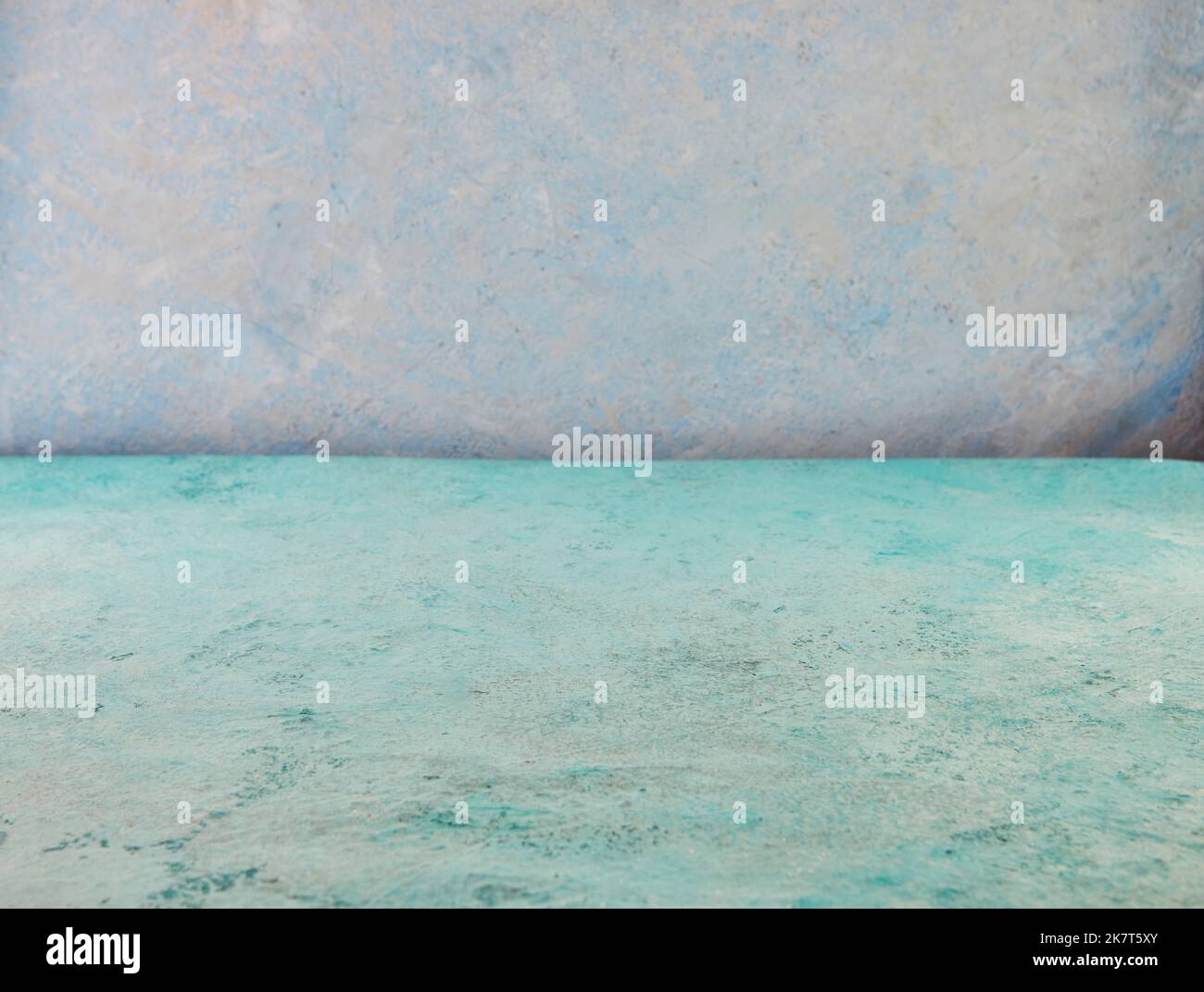Background texture turquoise backing and light blue background for photographing food and