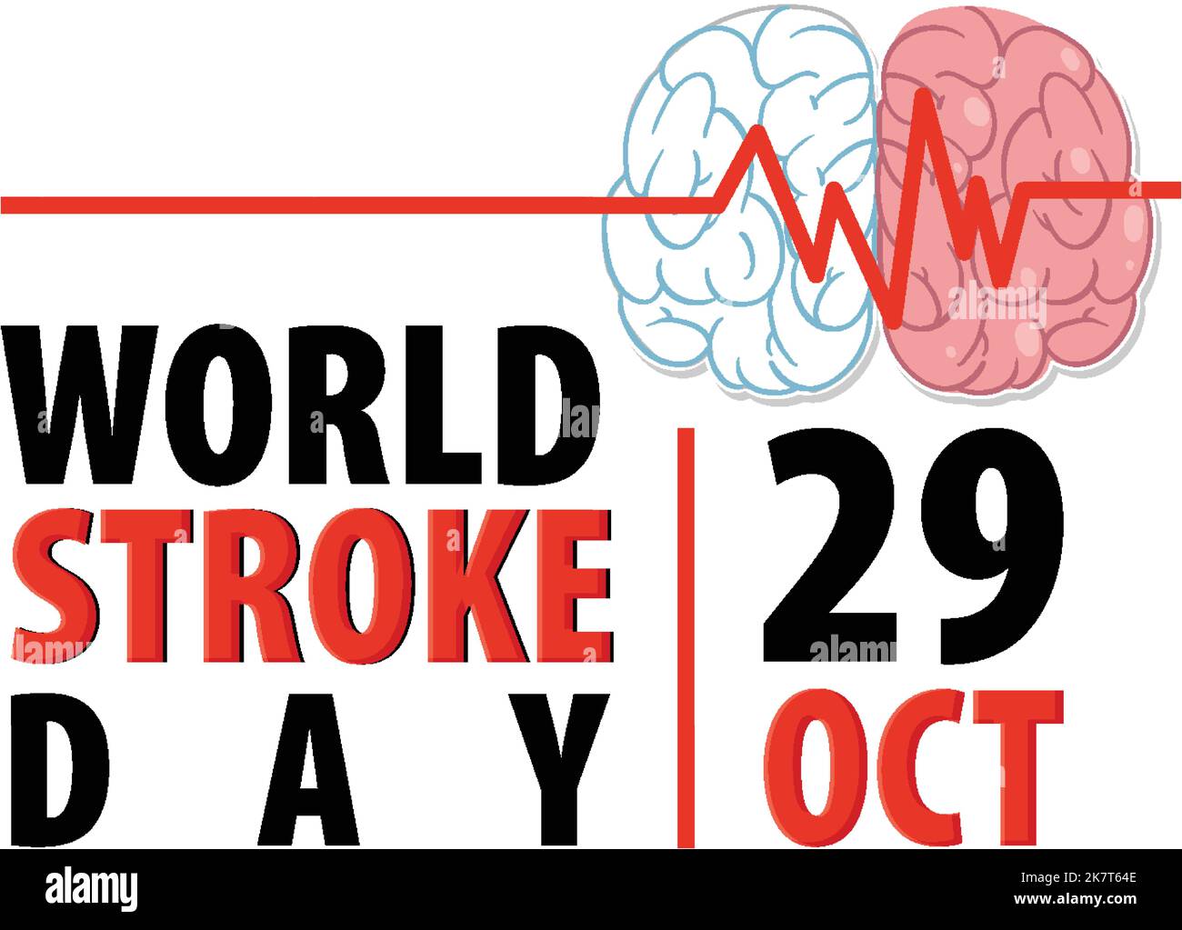 World Stroke Day Banner Design illustration Stock Vector Image & Art Alamy