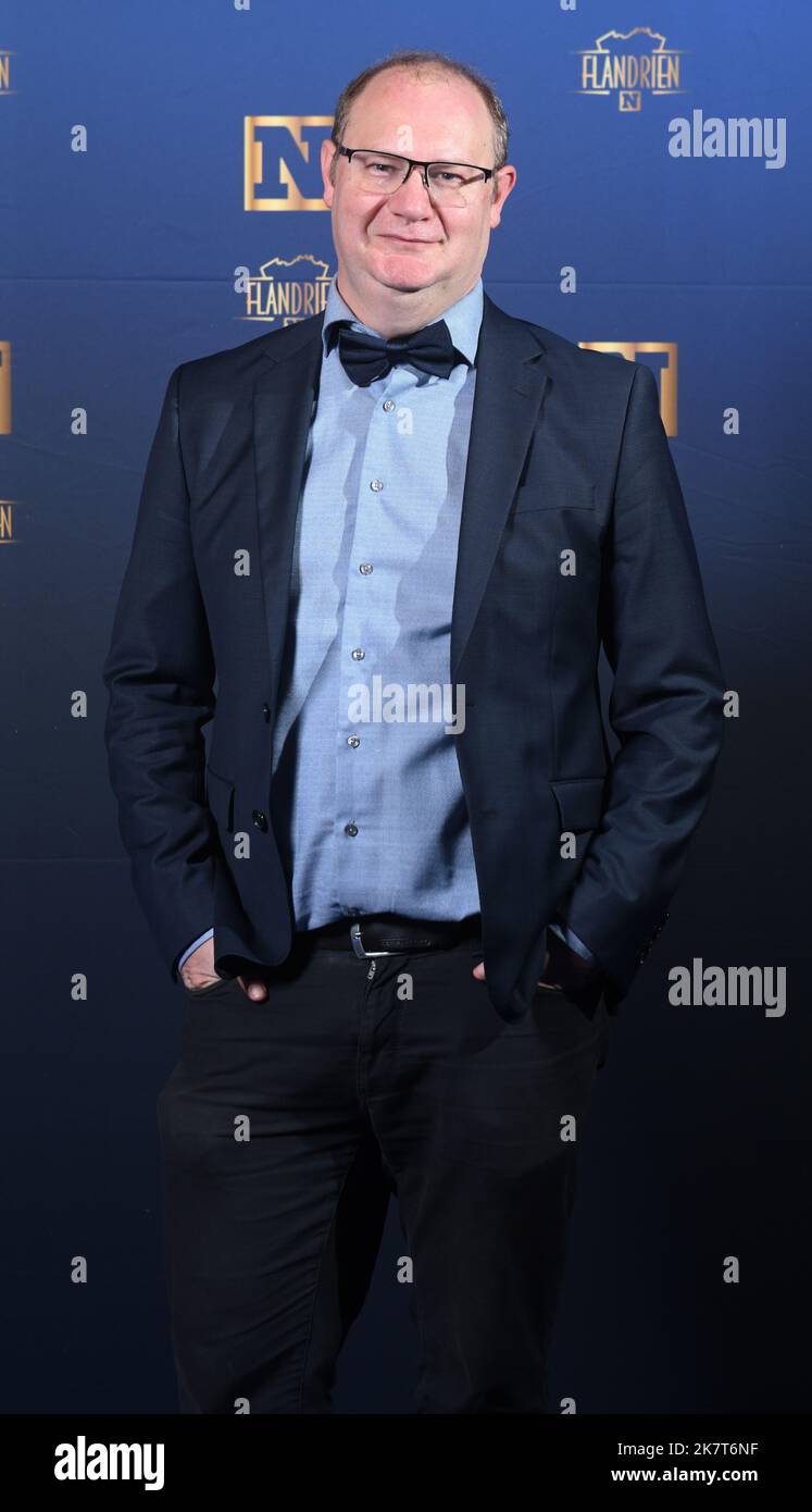 Werner Bourlez pictured at the blue carpet of the 'Flandrien' award ceremony for the best Belgian cyclist of the 2022 cycling season, organized by newspaper 'Het Nieuwsblad', in Brugge, on Tuesday 18 October 2022. BELGA PHOTO DAVID STOCKMAN Stock Photo