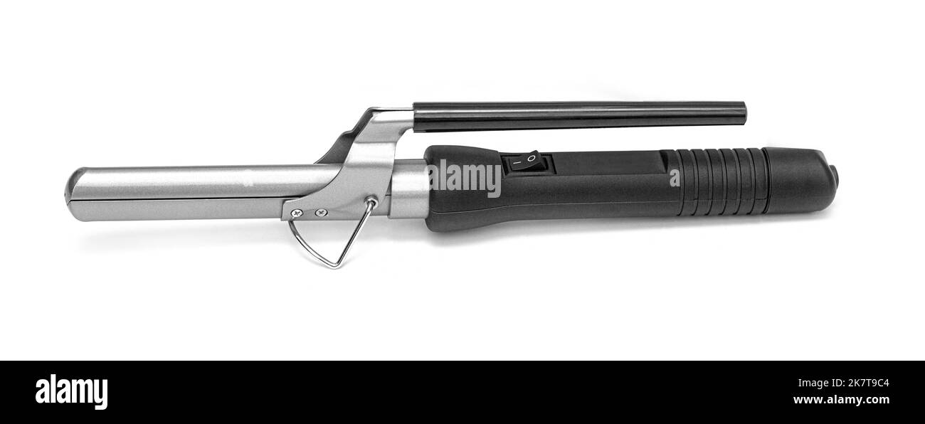 Curling Iron isolated on white background Stock Photo