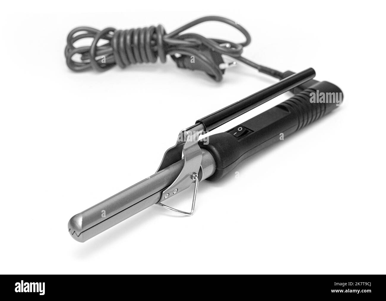 Curling Iron isolated on white background Stock Photo