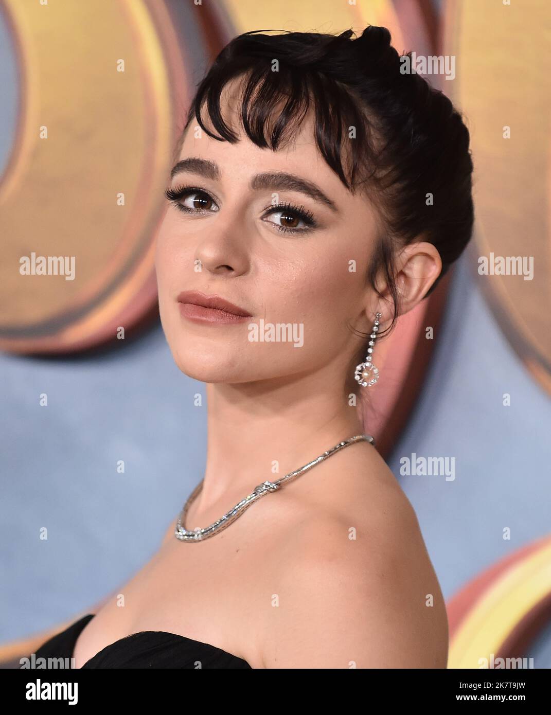 Sophia Anne Caruso arriving at the Netflix premiere of "The School for