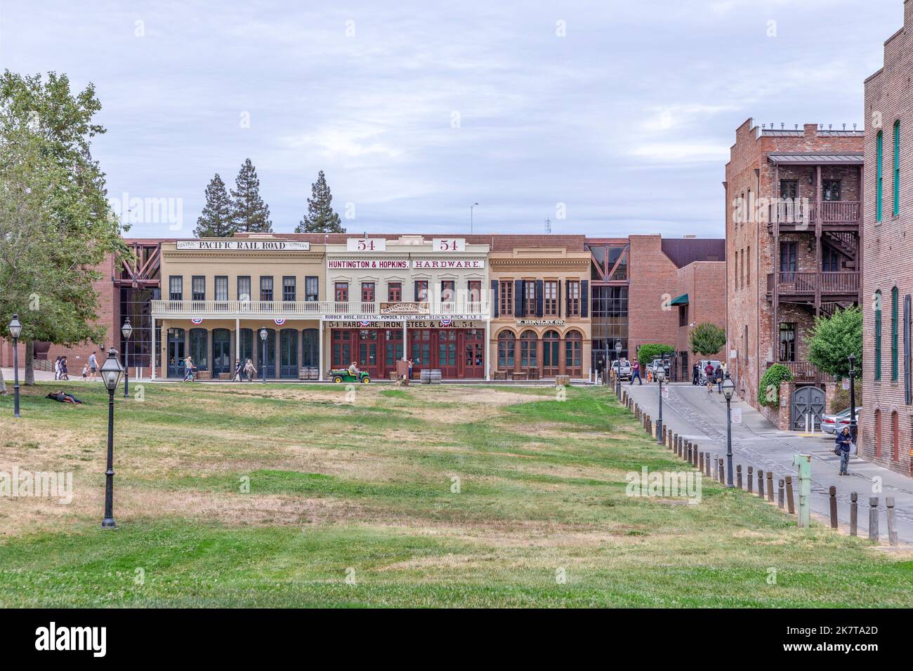 Sacramento, USA June 4, 2022 Front view of an 1800s and early 20th