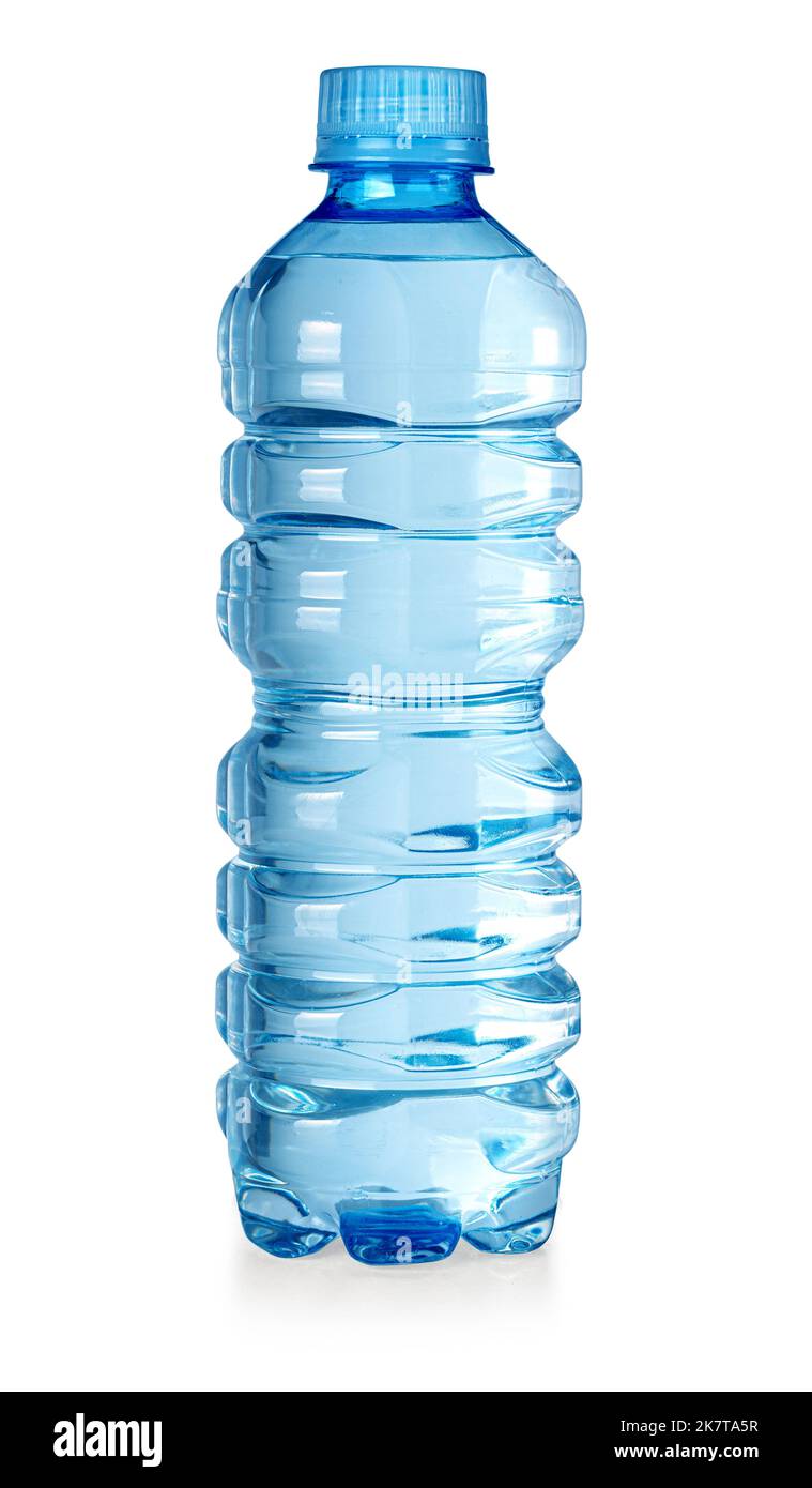 plastic water bottles isolated on white background with clipping path ...