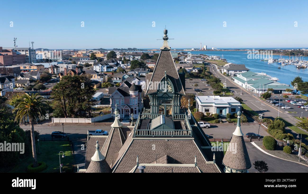 Morning light shines historic downtown Eureka, California, USA Stock Photo Alamy