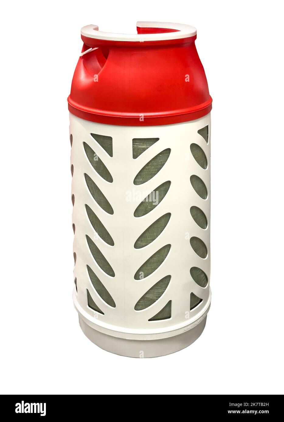 gas cylinder red isolated on white with clipping path Stock Photo Alamy
