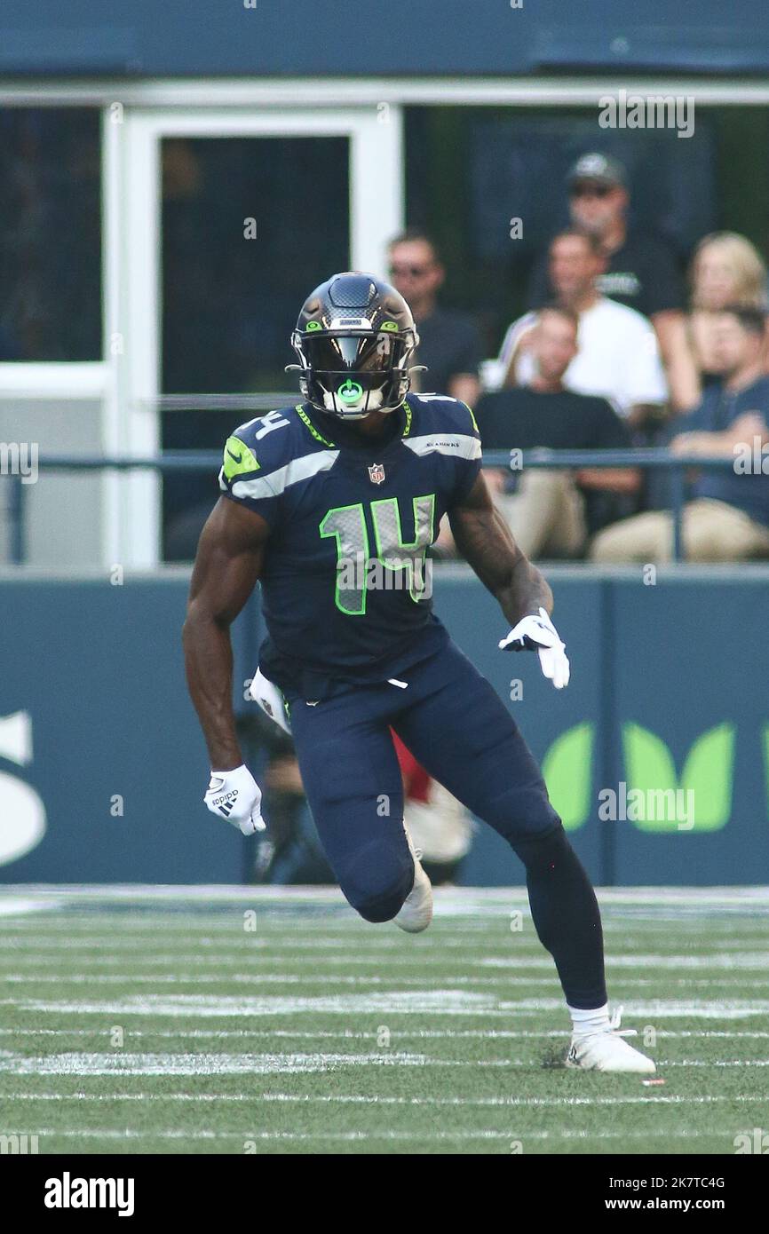 November 24, 2019: Seattle Seahawks wide receiver D.K. Metcalf (14) in  action during the NFL game