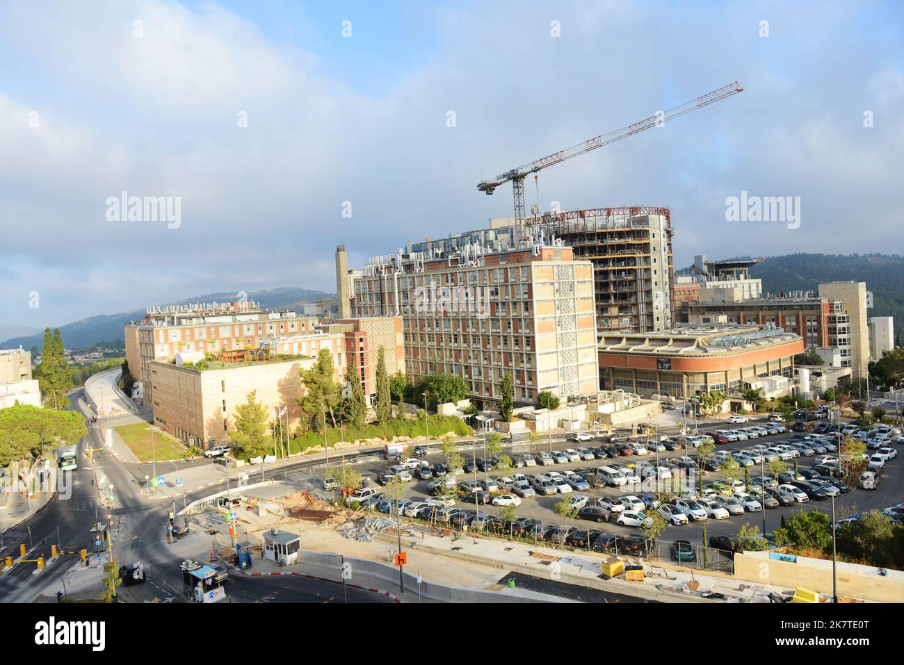 View of the Hadassah medical center in Jerusalem, Israel. Stock Photo