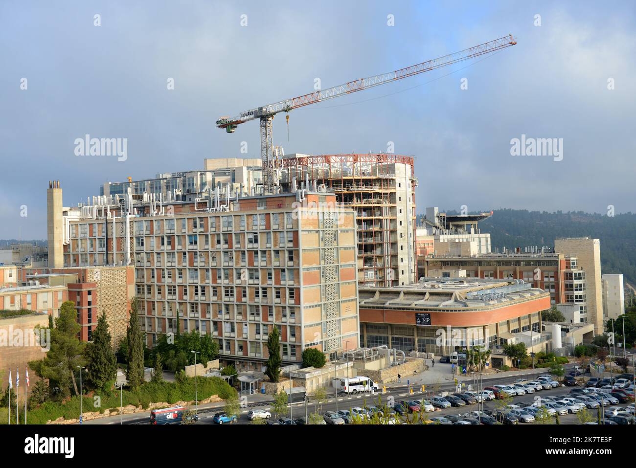 View of the Hadassah medical center in Jerusalem, Israel. Stock Photo
