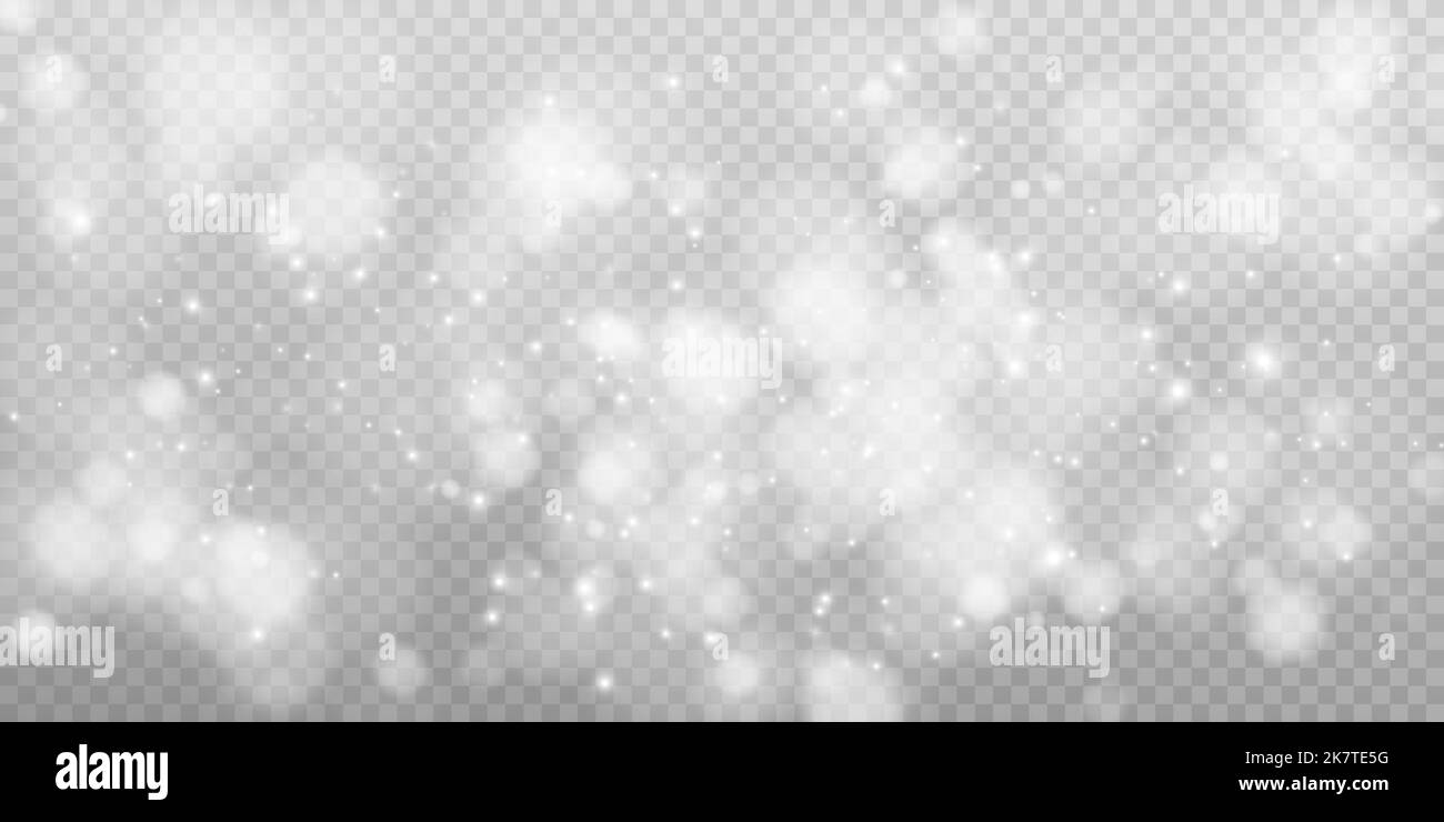 Shining bokeh isolated on transparent background. Light isolated lights ...