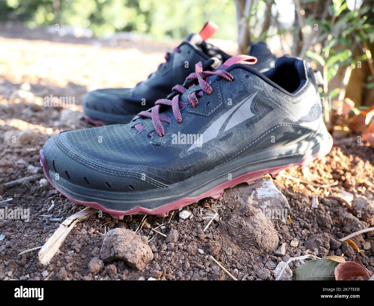 Altra Lone Peak 6 Trail Running Shoe Close-up. Shoe for trail. Active ...