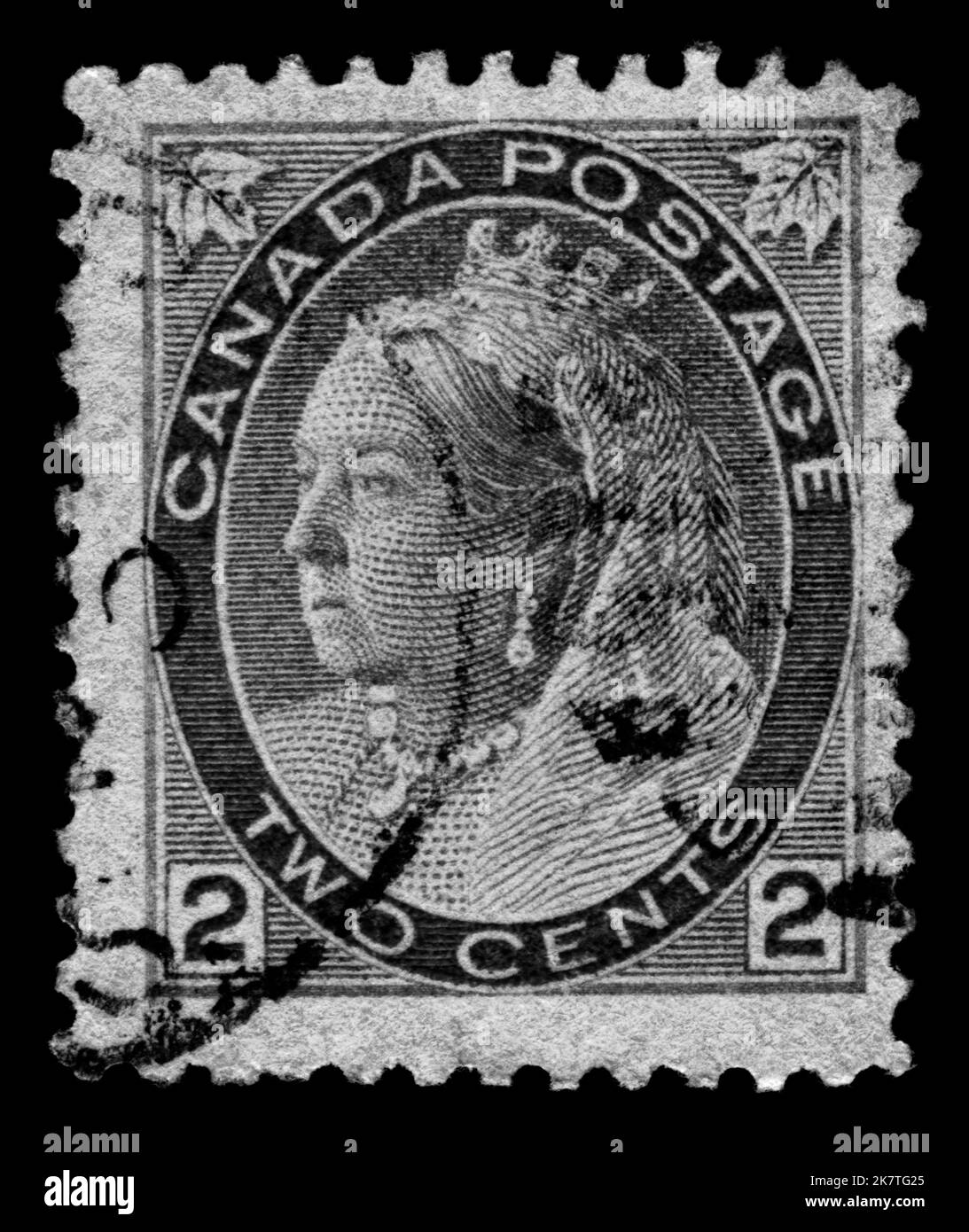 Photo stamp Canada, Queen Victoria Stock Photo