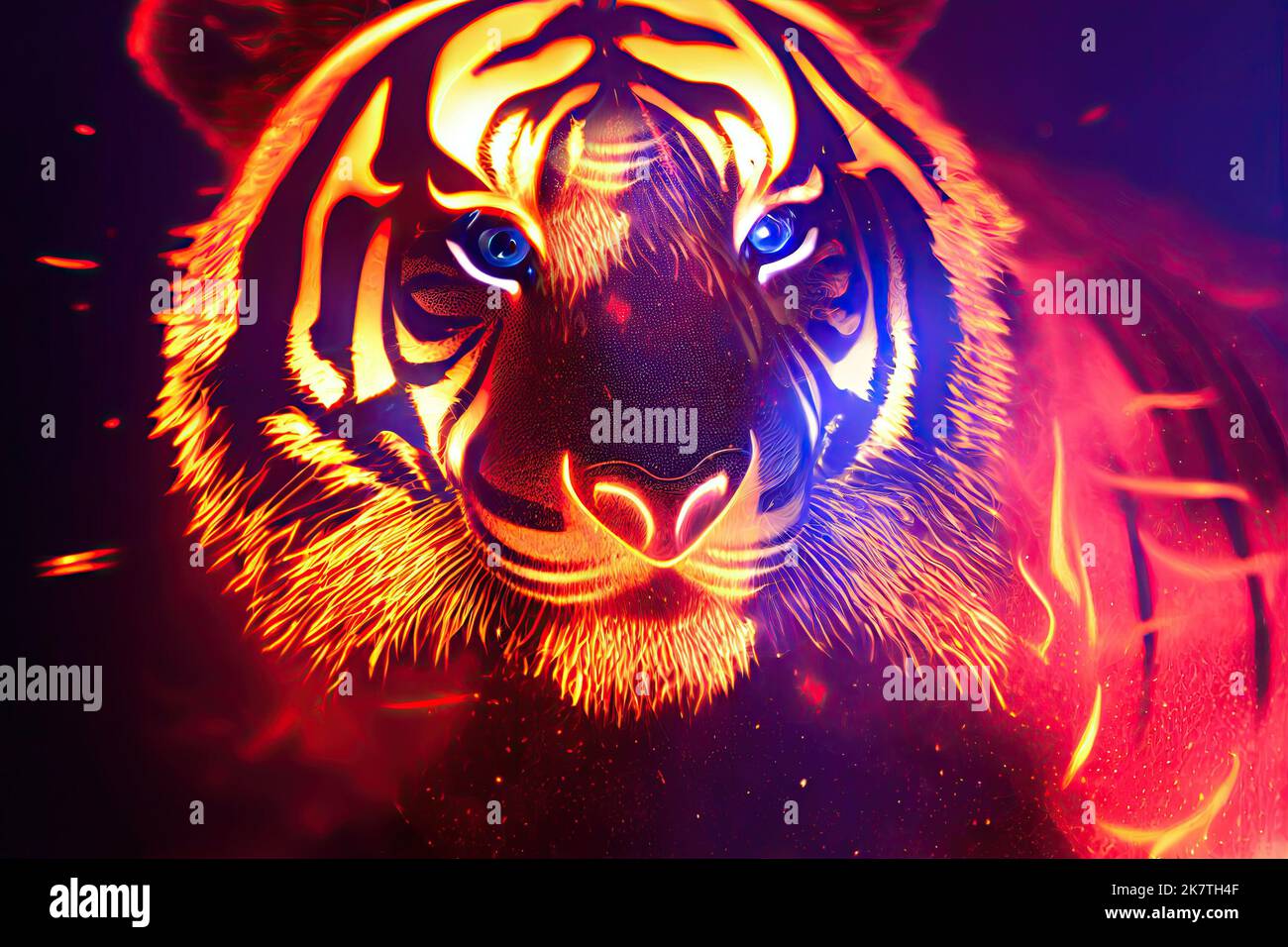 312 Blue Fire Tiger Images Stock Photos  Vectors  Shutterstock