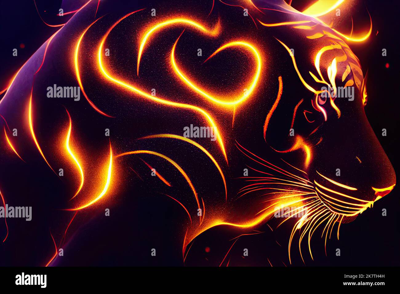 Fire tiger animal burn burning drawings face mad teeth wild HD  phone wallpaper  Peakpx