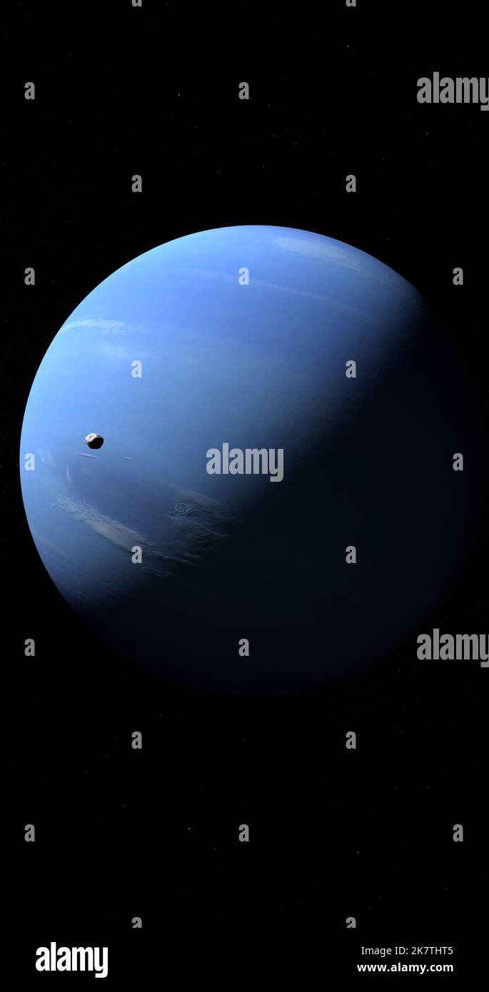 Circular Pictures Of The Planet Neptune