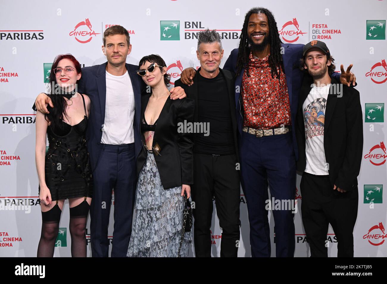 Bacall Michaels , Clerence Fuller , Zoe Blue , Davis Michaels , Jahlil Hall , Hopper Penn 17th edition of Rome Film Fest Photocall of the movie -Signs of Love- Rome, Italy 18th October 2022 ©SGPItalia id 128357_055 Not Exclusive Stock Photo