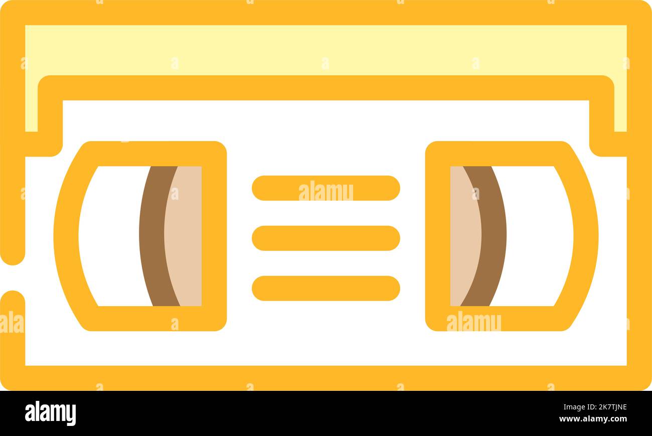 cassette video retro gadget color icon vector illustration Stock Vector ...