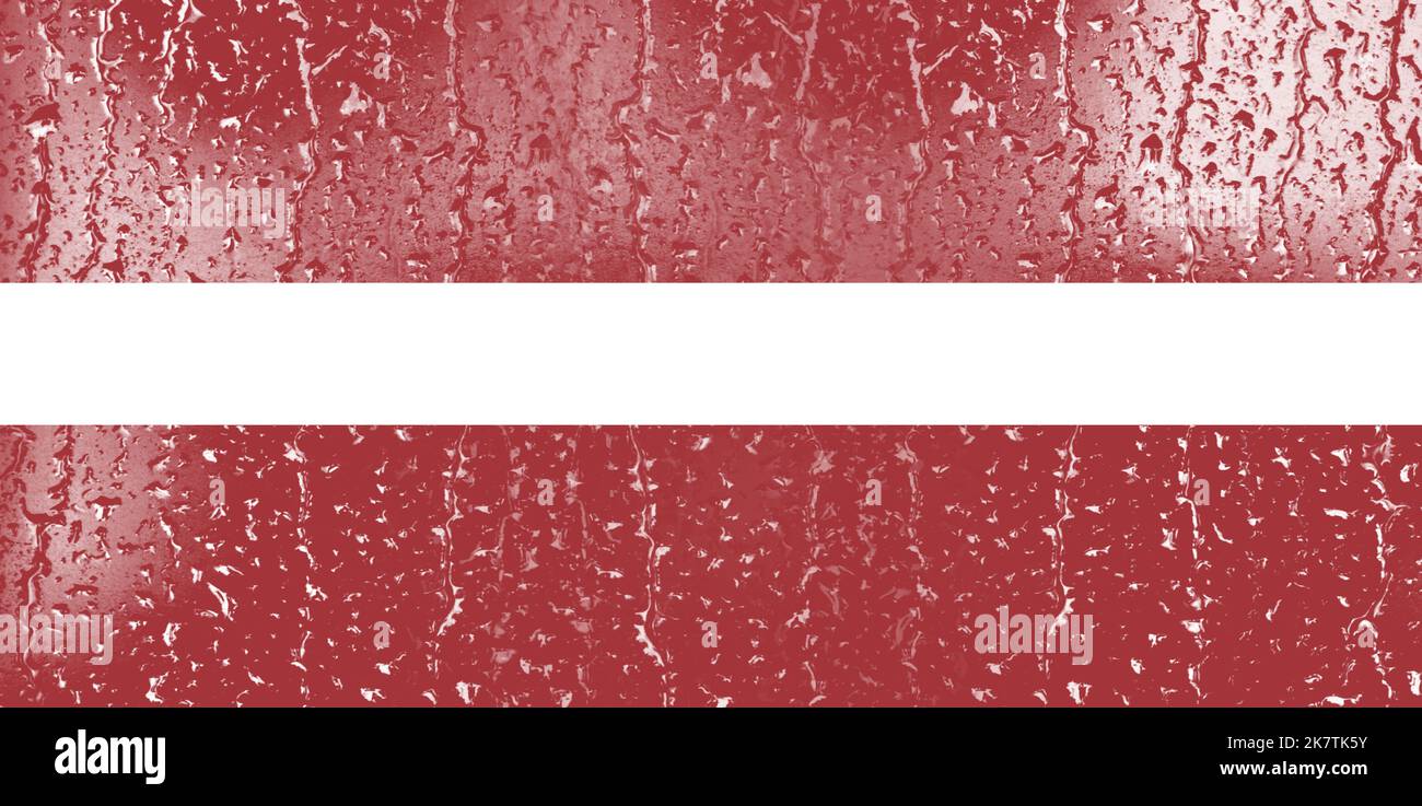 3D Flag of Latvia on a glass with water drop background Stock Photo - Alamy