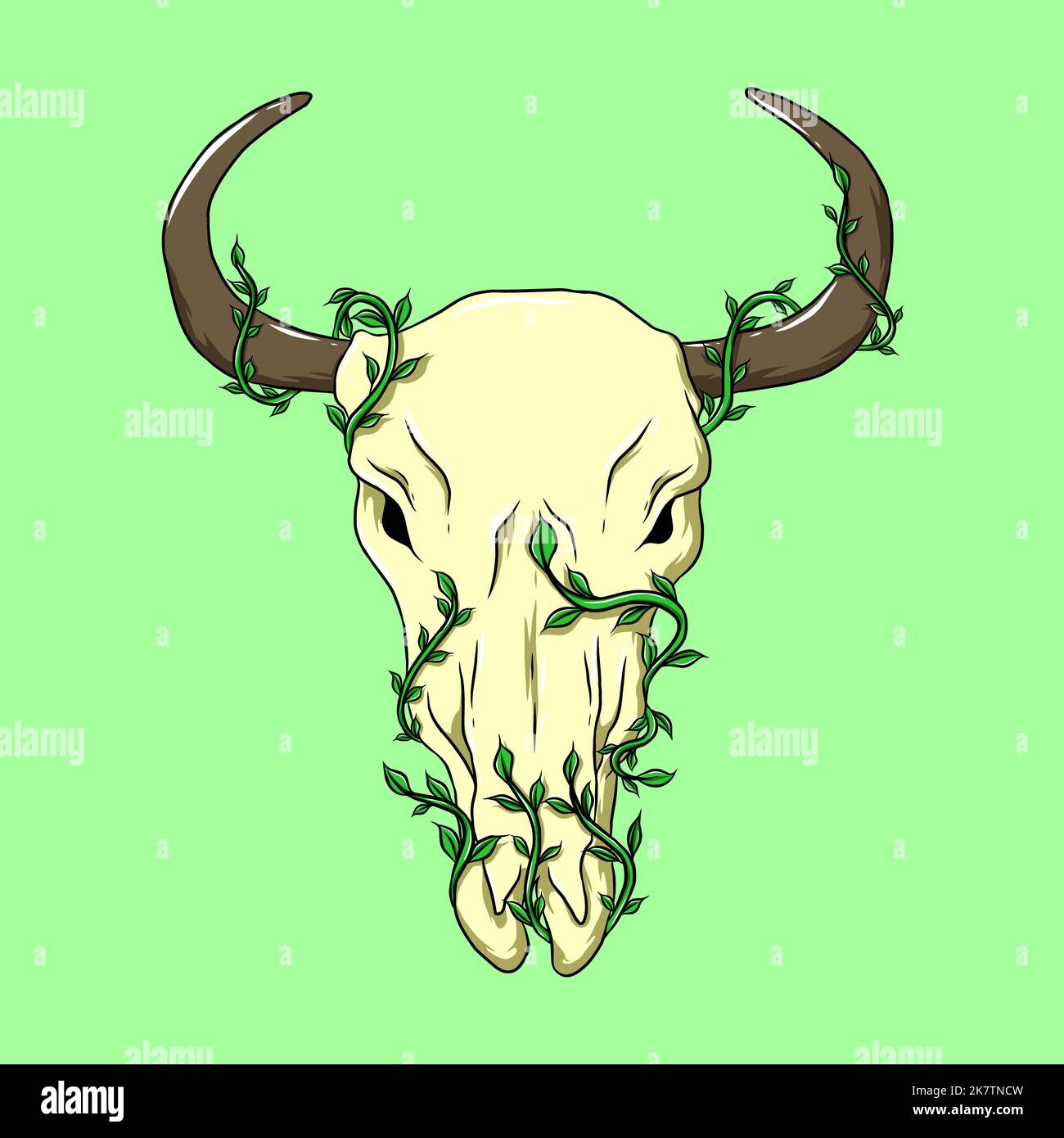 Wild west element in modern style flat, line style. Hand drawn vector