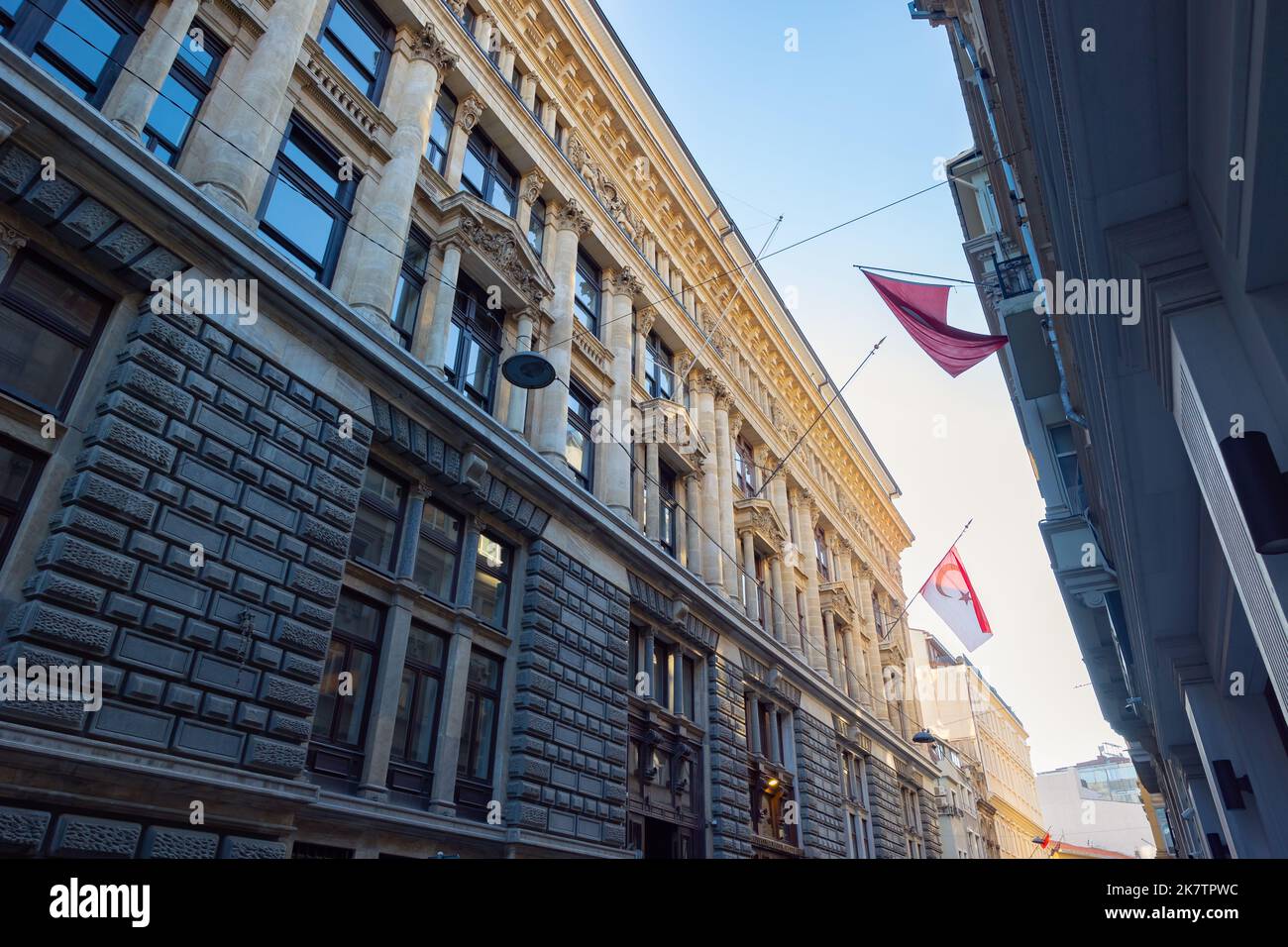 Salt Galata building in Bankalar Caddesi or Banks Street in Karakoy