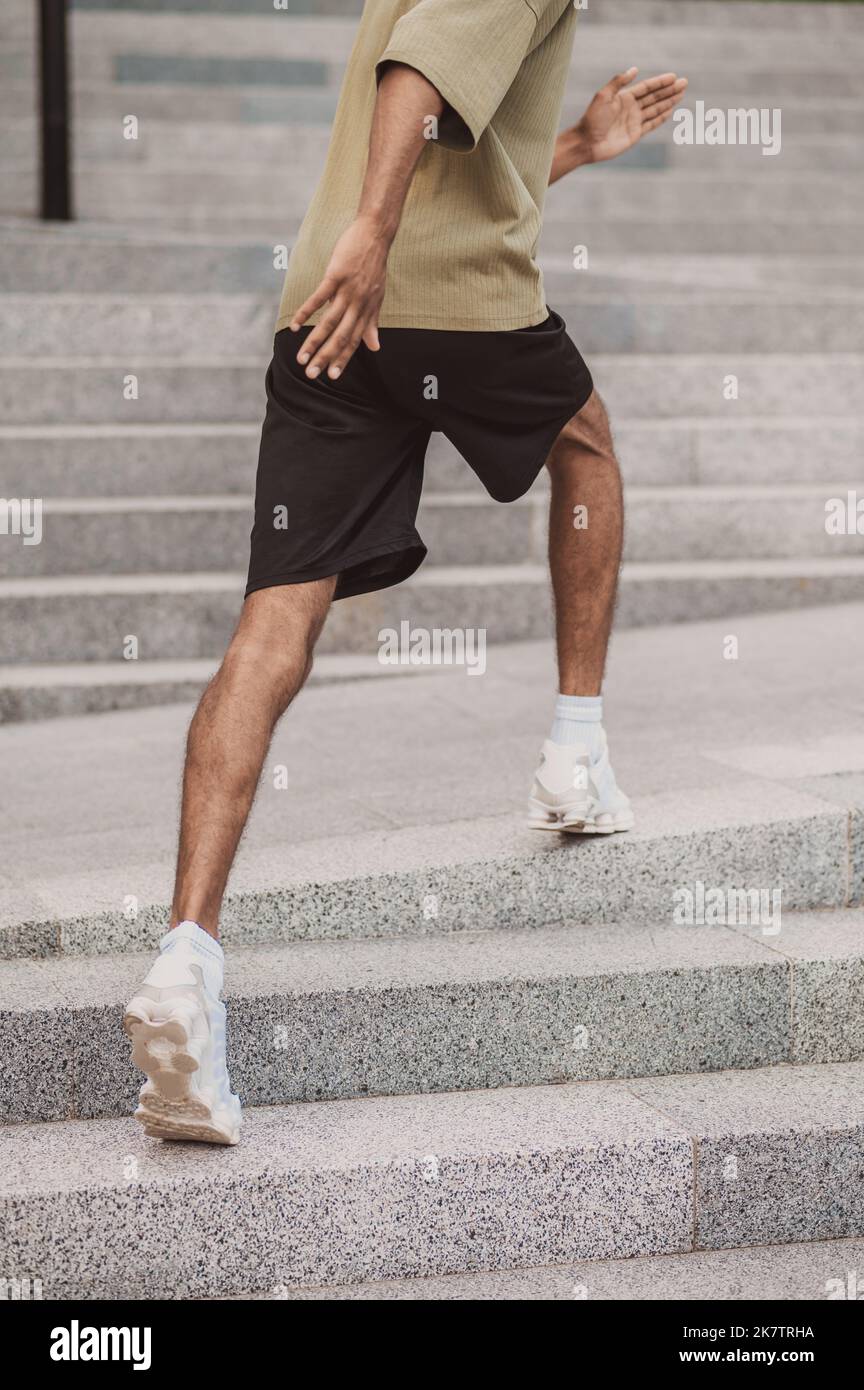 Young sportsman having warming hi-res stock photography and images - Alamy