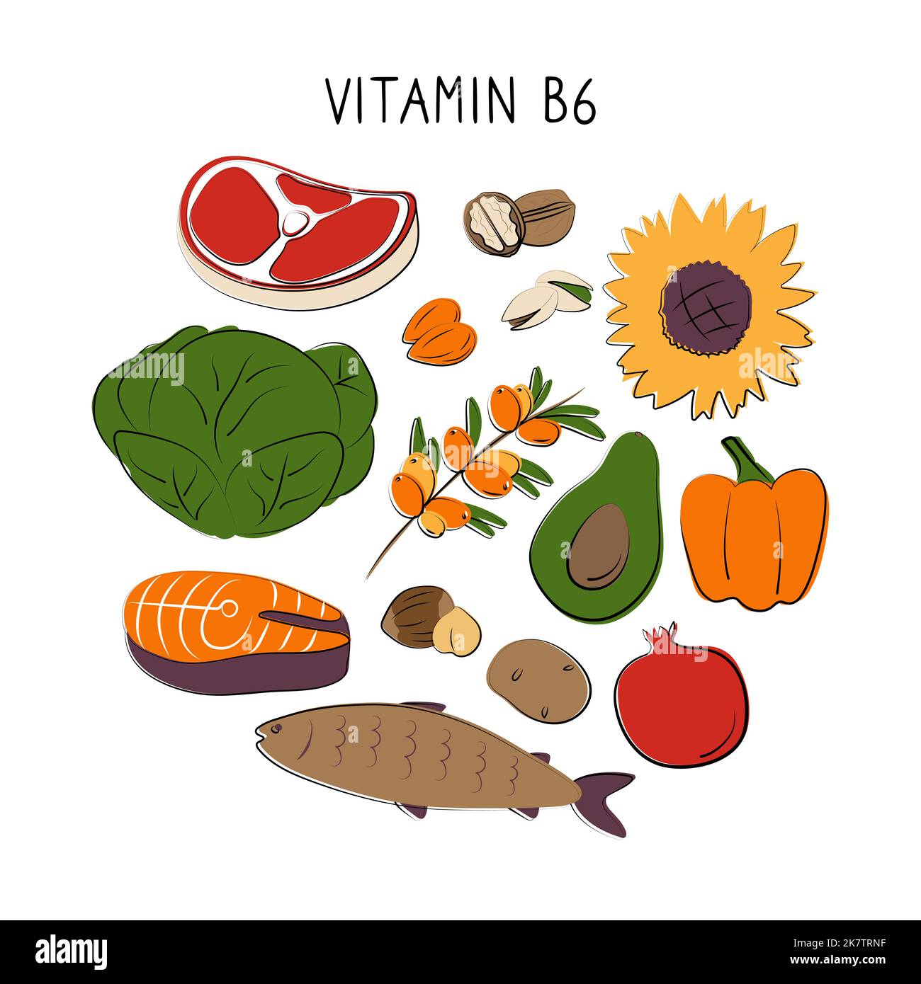 Vitamin b6 fruits and vegetables hires stock photography and images