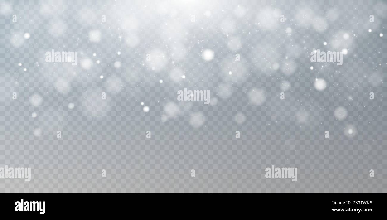 Shining bokeh isolated on transparent background. Light isolated lights ...