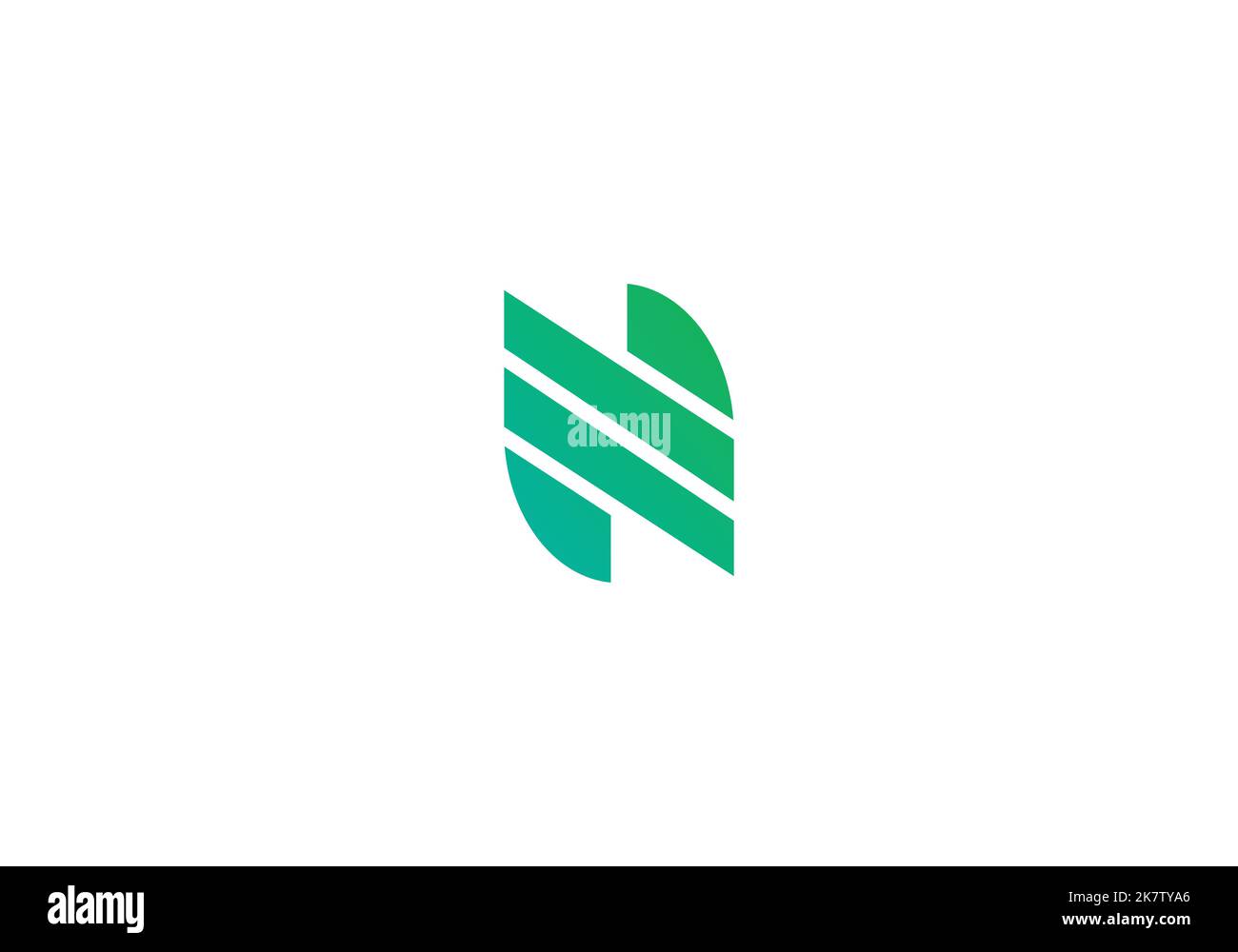 Letter N logo icon design template elements Stock Vector