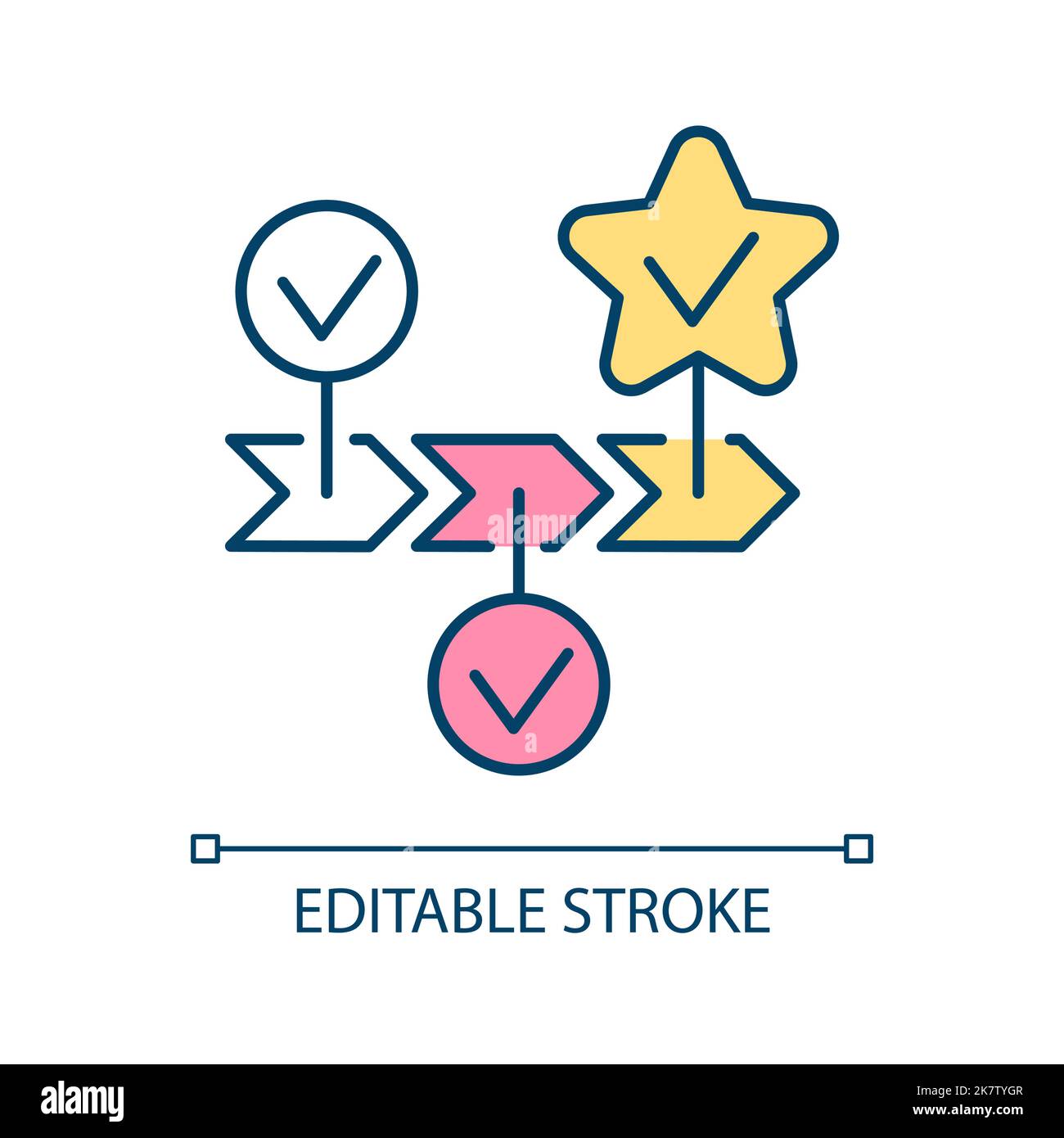 Strategic direction RGB color icon Stock Vector Image & Art - Alamy