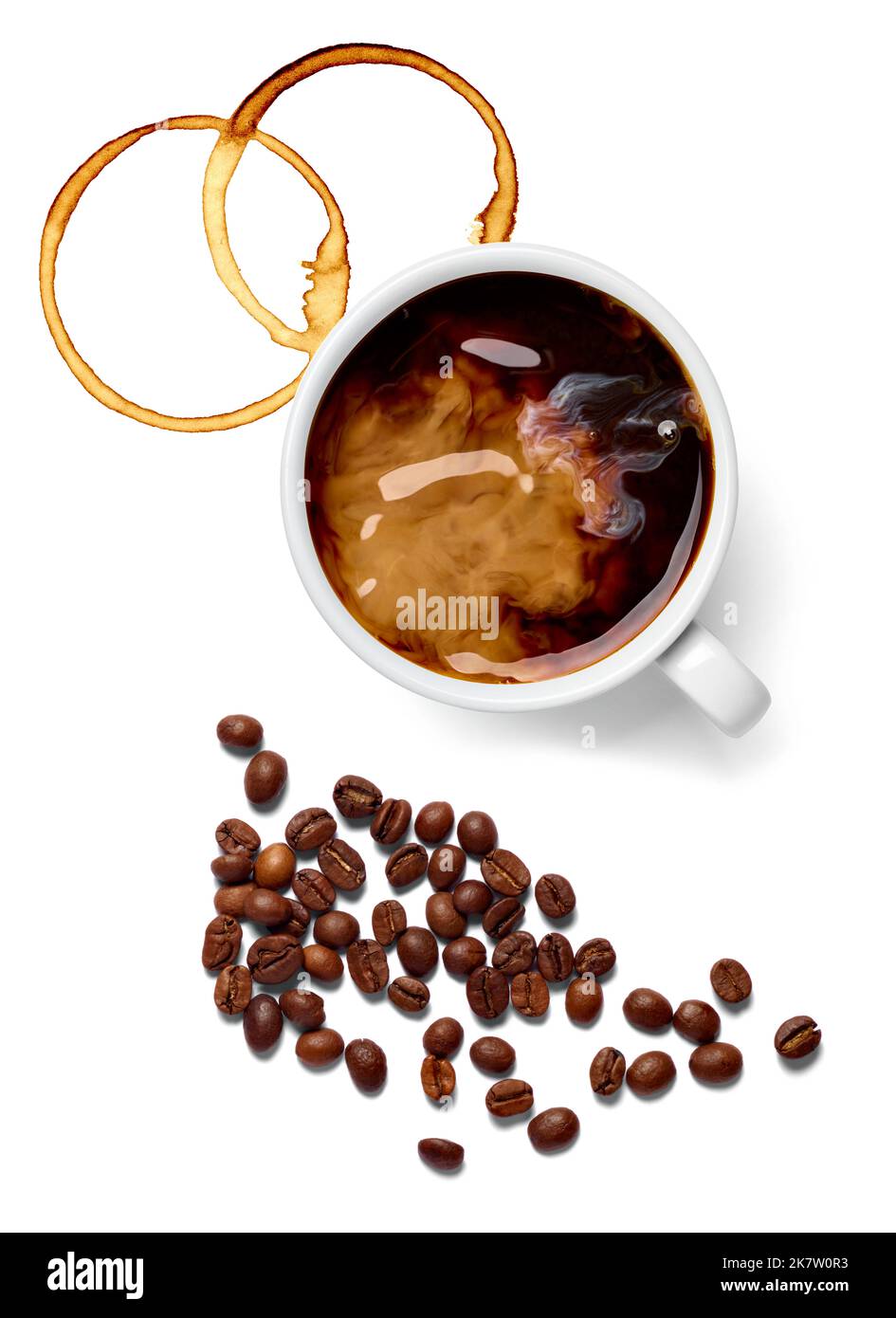 coffee cup drink espresso cafe mug cappuccino aroma mug breakfast hot black beverage morning closeup Stock Photo
