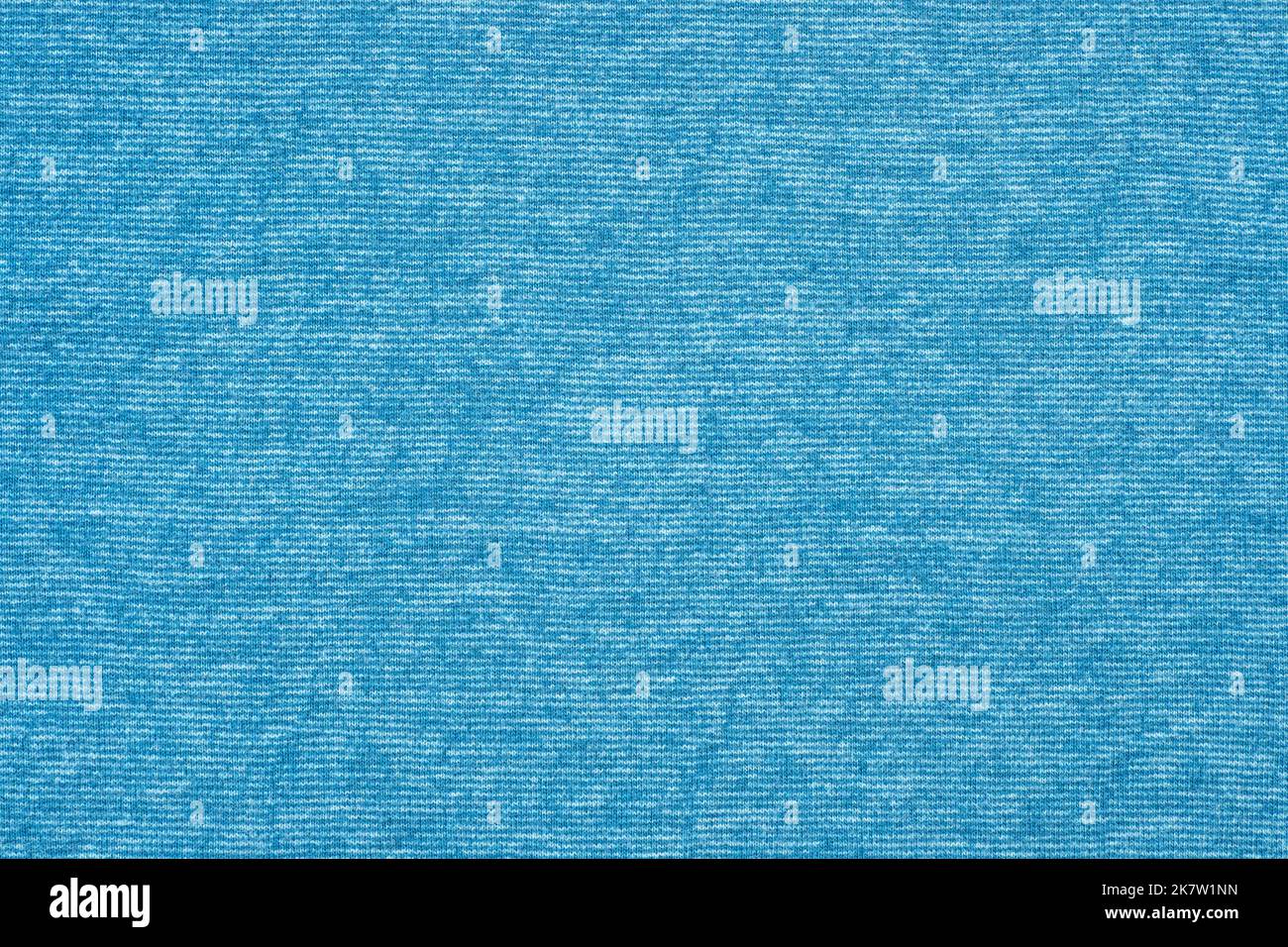 Blue or turquoise warm cotton cloth as texture or background. Part of sport sweatshirt for cold season Stock Photo