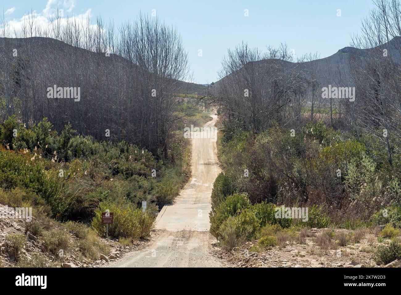 Low water bridge over the Brandkraals River near Cederberg Oasis in the Western Cape Cederberg Stock Photo