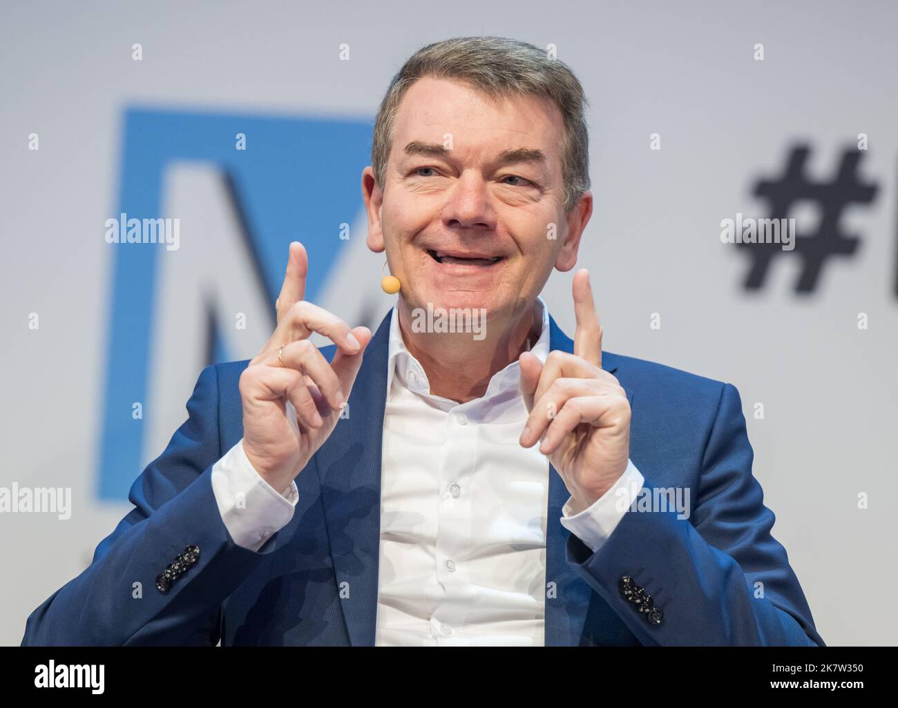 Munich, Germany. 19th Oct, 2022. Jörg Schönenborn, Program Director Information, Fiction and Entertainment at WDR, will take part in the continuation of the 36th Munich Media Days. The conference will take place as a face-to-face event. Credit: Peter Kneffel/dpa/Alamy Live News Stock Photo