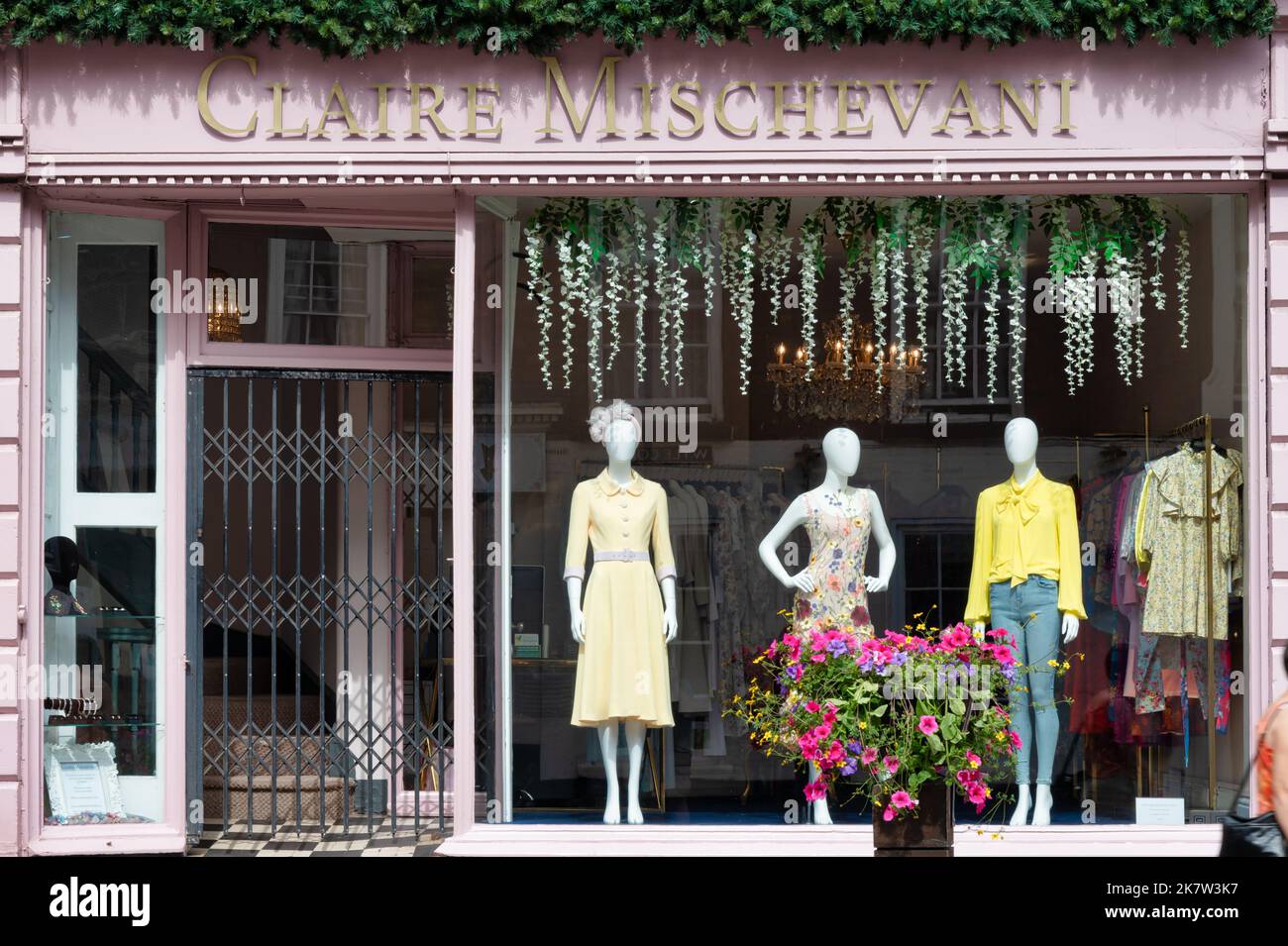 Shrewsbury, UK-  July 14, 2022: Claire Mischevani store in Shrewsbury, Engalnd. Stock Photo
