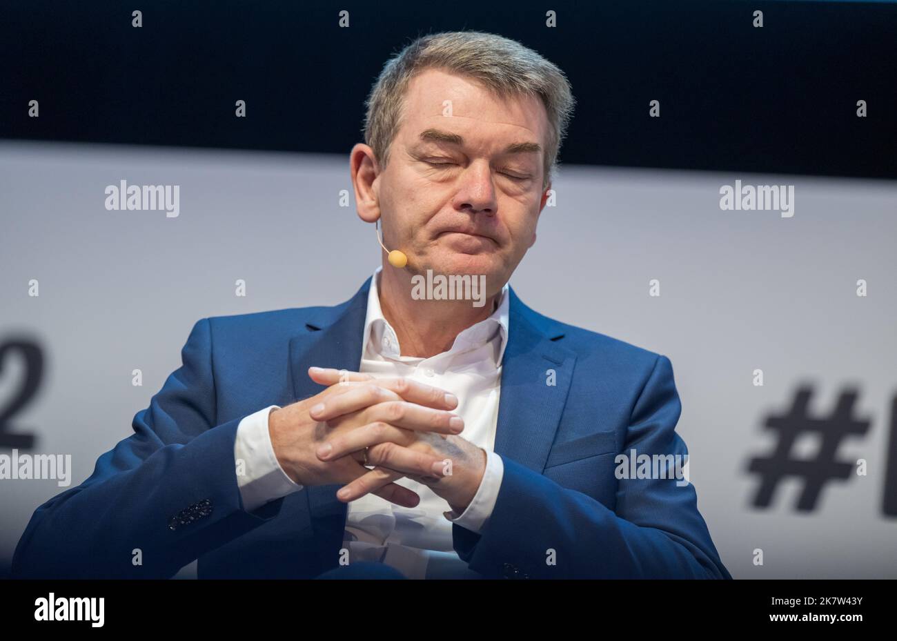 Munich, Germany. 19th Oct, 2022. Jörg Schönenborn, Program Director Information, Fiction and Entertainment at WDR, will take part in the continuation of the 36th Munich Media Days. The conference will take place as a face-to-face event. Credit: Peter Kneffel/dpa/Alamy Live News Stock Photo