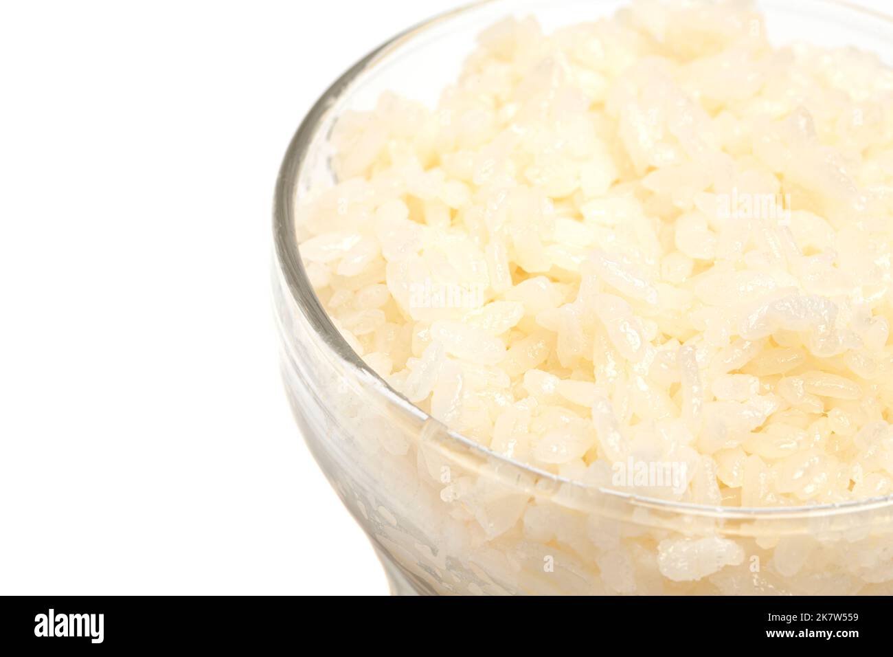 bowl of boiled rice isolated on white background Stock Photo - Alamy